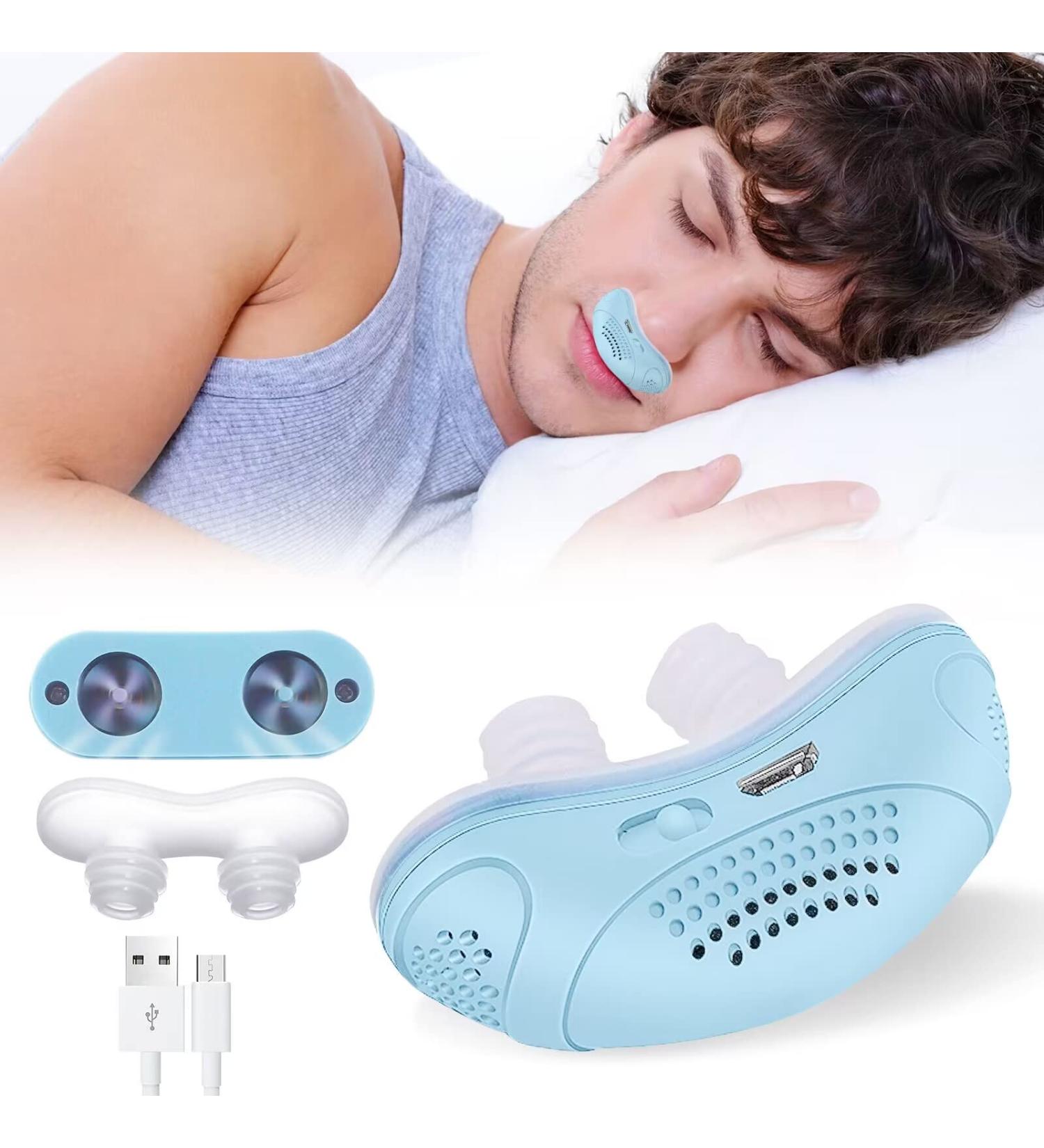 Electric Anti Snoring Device for Men and Women - Fast & Effective Snoring Solution - Small, Universal Fit - Blue - Buy Online on GoSupps.com