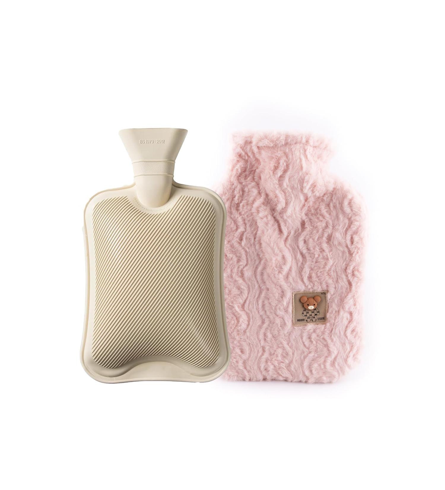 Comfortable Green Hot Water Bottle with Soft Cover - Ideal for Body & Back Warmth | Hand Warmer for International Shipping - Buy Online on GoSupps.com