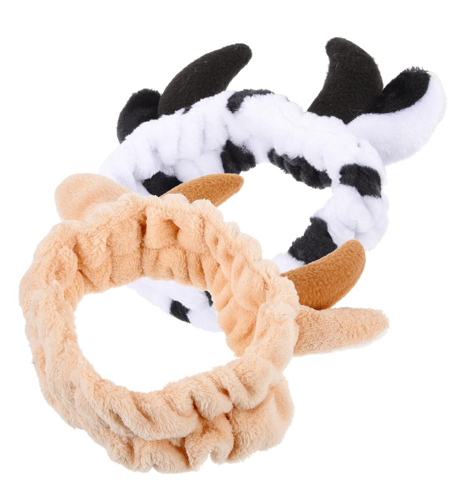 FRCOLOR 2 Pcs Milk Cow Animal Ear Spa Headband for Makeup & Skincare - Buy Online on GoSupps.com