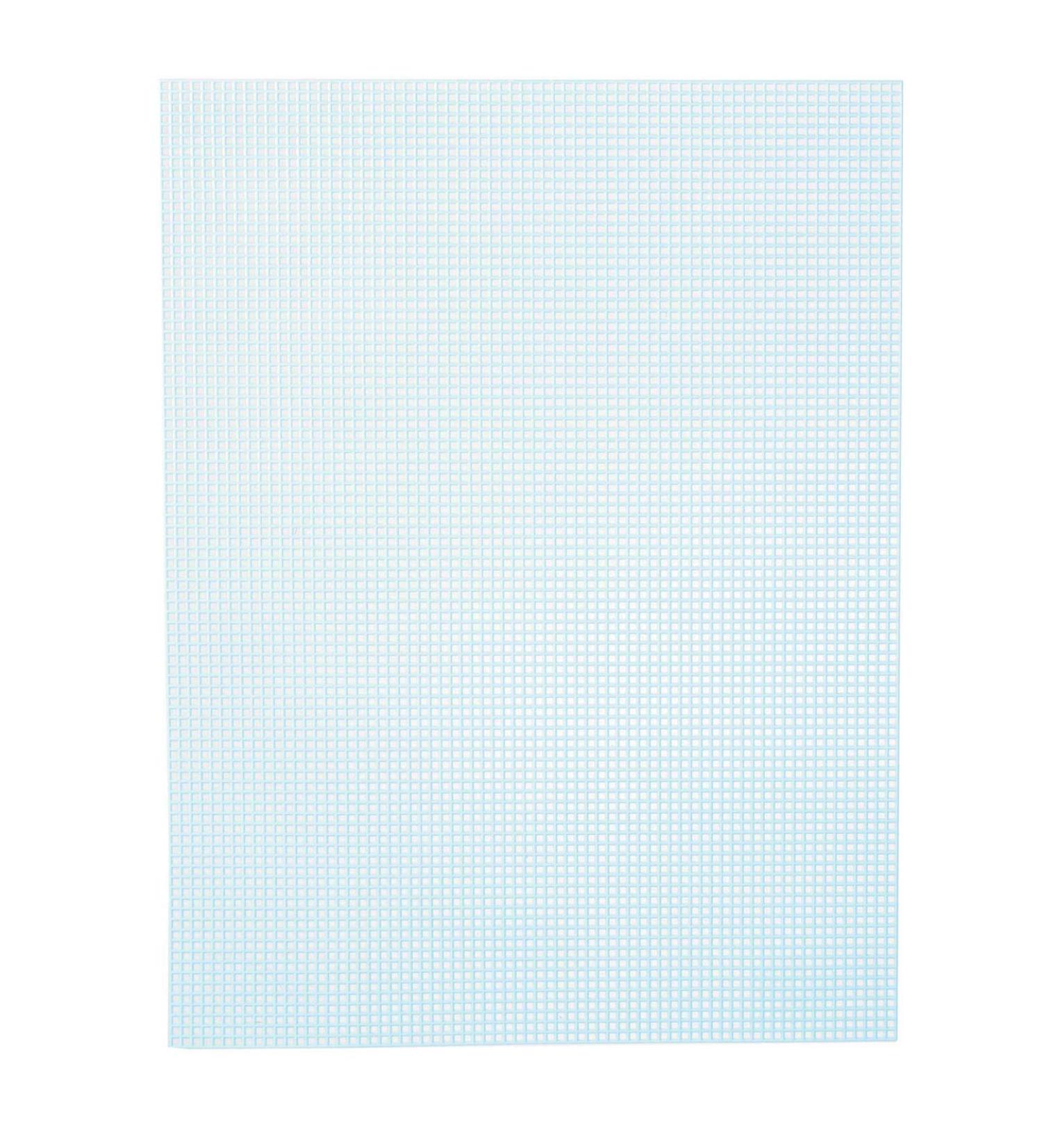 Darice #7 Mesh Plastic Canvas Light Blue 10.5 x 13.5 (12-Pack) 33900-5