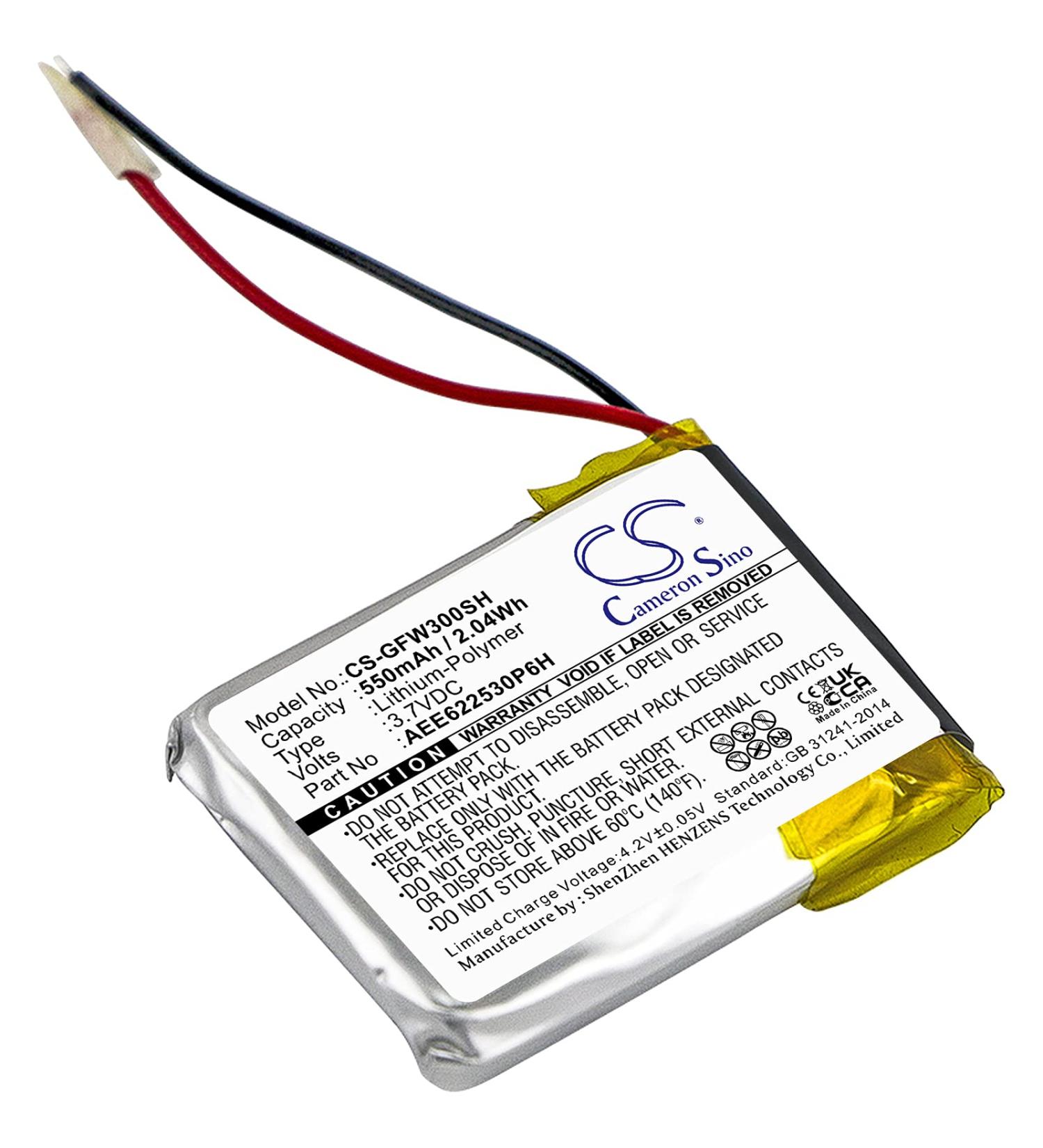 Replacement Battery for Golf Buddy WT3 GPS Watch AEE622530P6H - 550mAh | International Shipping Available - Buy Online on GoSupps.com