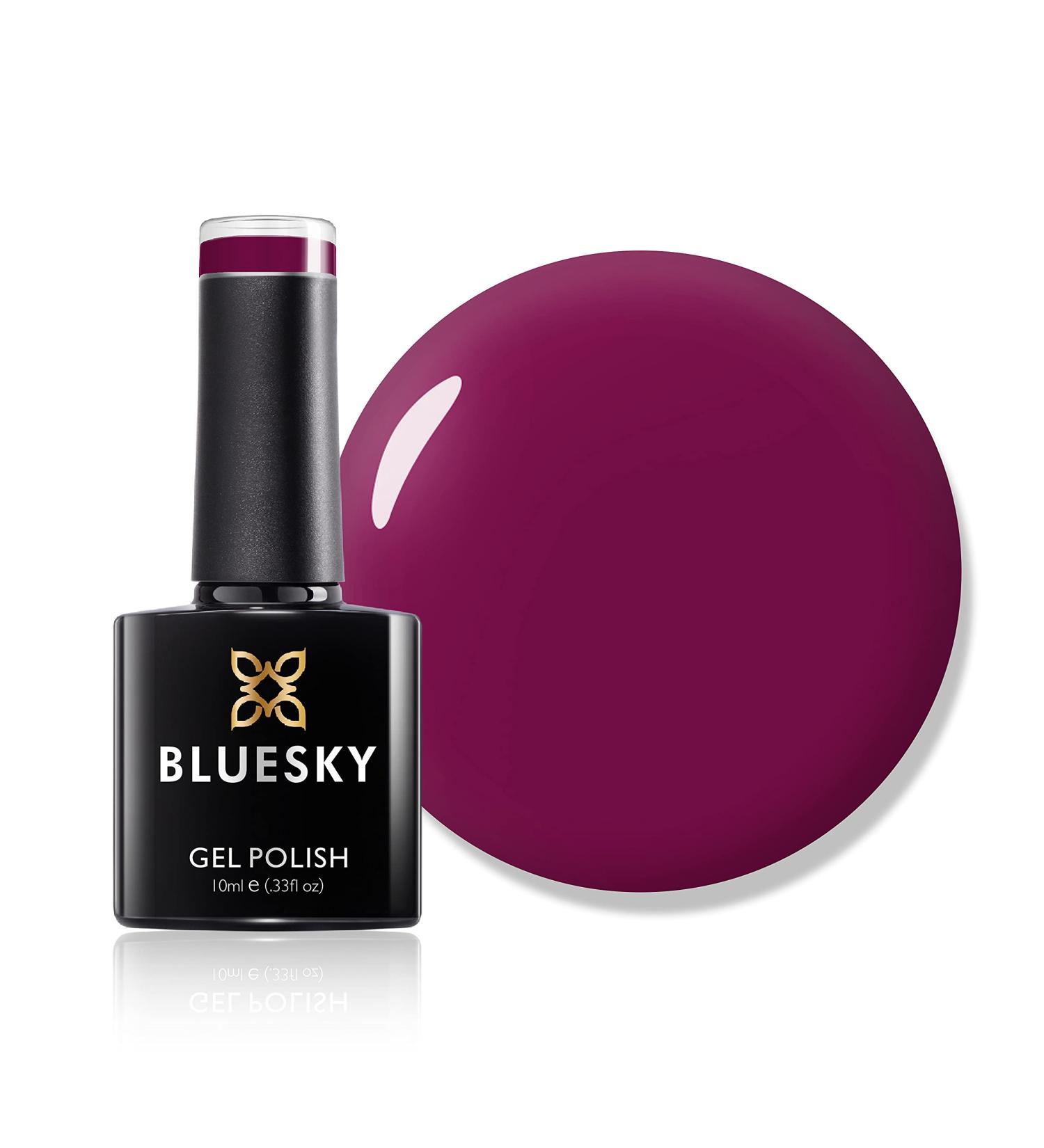 Bluesky Gel Nail Polish Tinted Love 80557 Claret Currant Dark Purple Red Long Lasting Chip Resistant 10 ml (Requires Drying Under UV LED Lamp) Tinted Love 10 ml (Pack of 1) - Buy Online on GoSupps.com