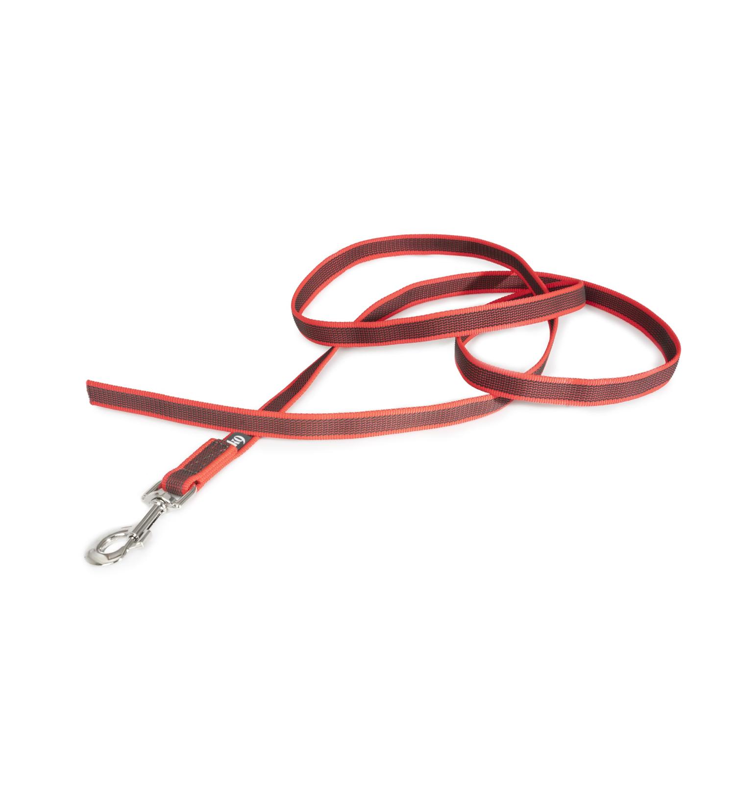 IDC Color & Gray Rubberized Leash - 20mm x 2m (Without Loop) | Durable Red-Grey Dog Leash for International Shipping - Buy Online on GoSupps.com