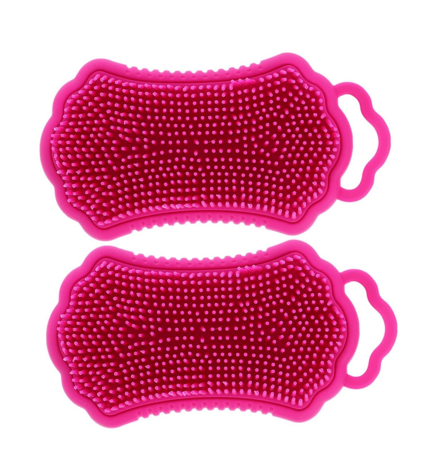 Anneomas Silicone Scalp Meridian Bathing Brush - 2-Pack Silicone Scrubbers for Scalp Massage & Hair Cleaning | Men's & Women's Hair Care - Buy Online on GoSupps.com