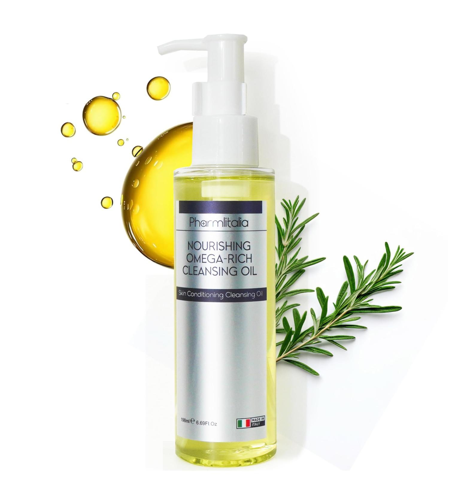 Cleansing Oil for Face | Makeup Remover for Dry & Sensitive Skin | Cold Pressed Omega-Rich Facial Cleanser with Castor & Chia Seed Oil - Buy Online on GoSupps.com