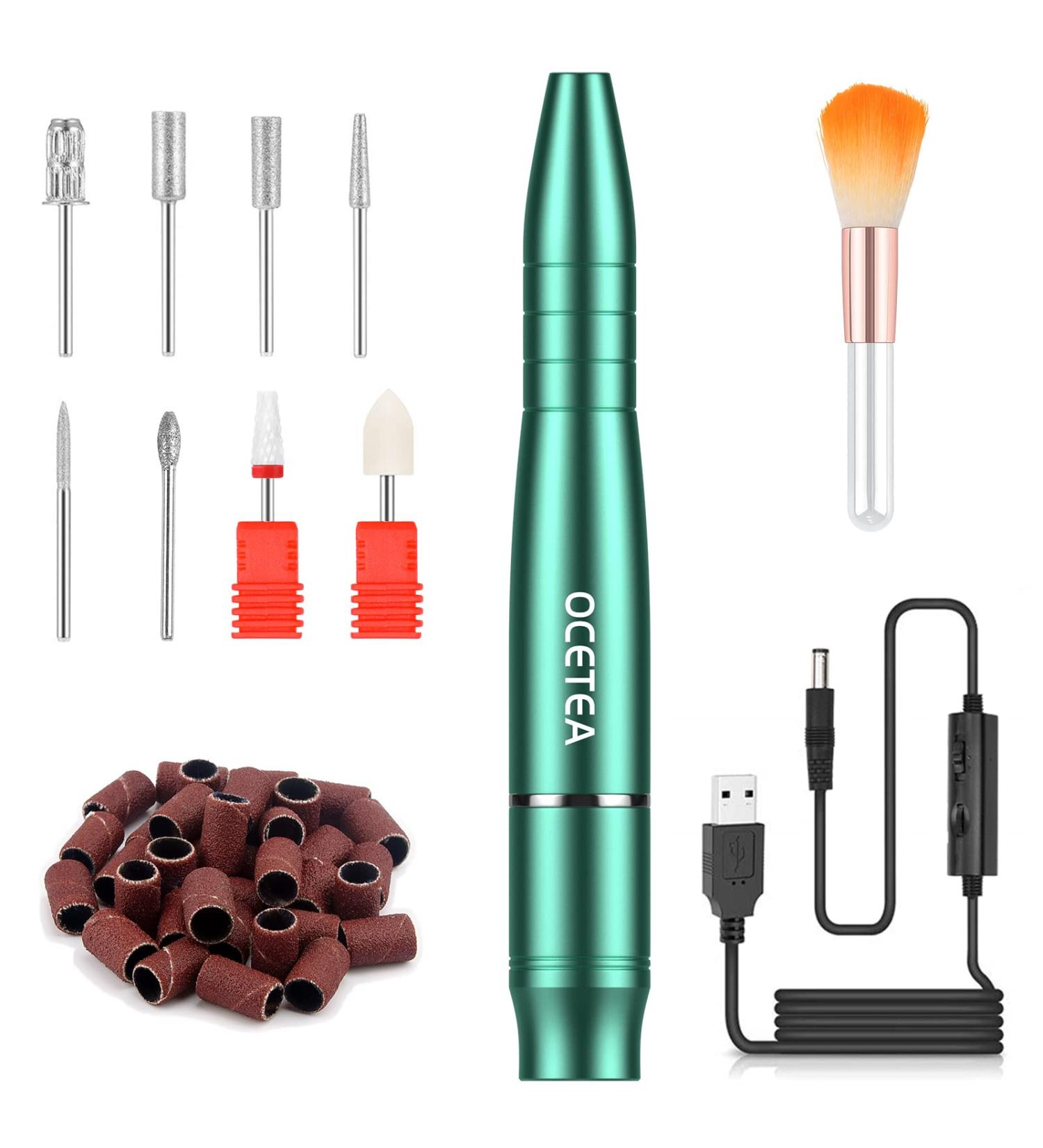 Ocetea Electric Nail Cutter 2000 RPM Professional Gel Nail Milling Tool with Adjustable Speed & Direction for Perfect Manicure - Buy Online on GoSupps.com