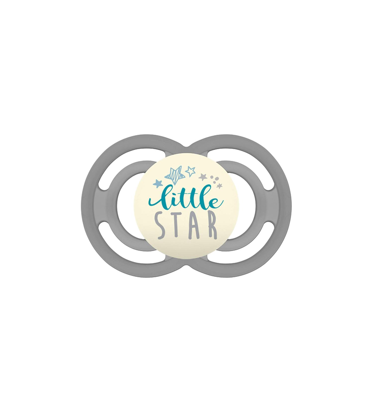 Mam Perfect Night Pacifier - Prevents Tooth Misalignment Flexible Silicone Glows in the Dark 6-16 Months Little Star - International Shipping Available - Buy Online on GoSupps.com