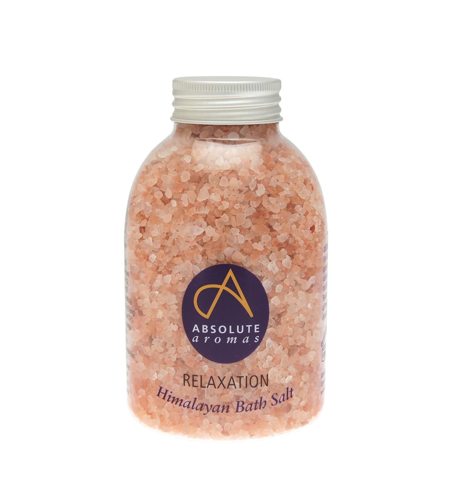 Absolute Aromas Relaxation Bath Salts 625g - Himalayan Salt Infused with Bergamot, Clary Sage, Lavender & Petitgrain Essential Oils - Natural Relaxation 625g - Buy Online on GoSupps.com