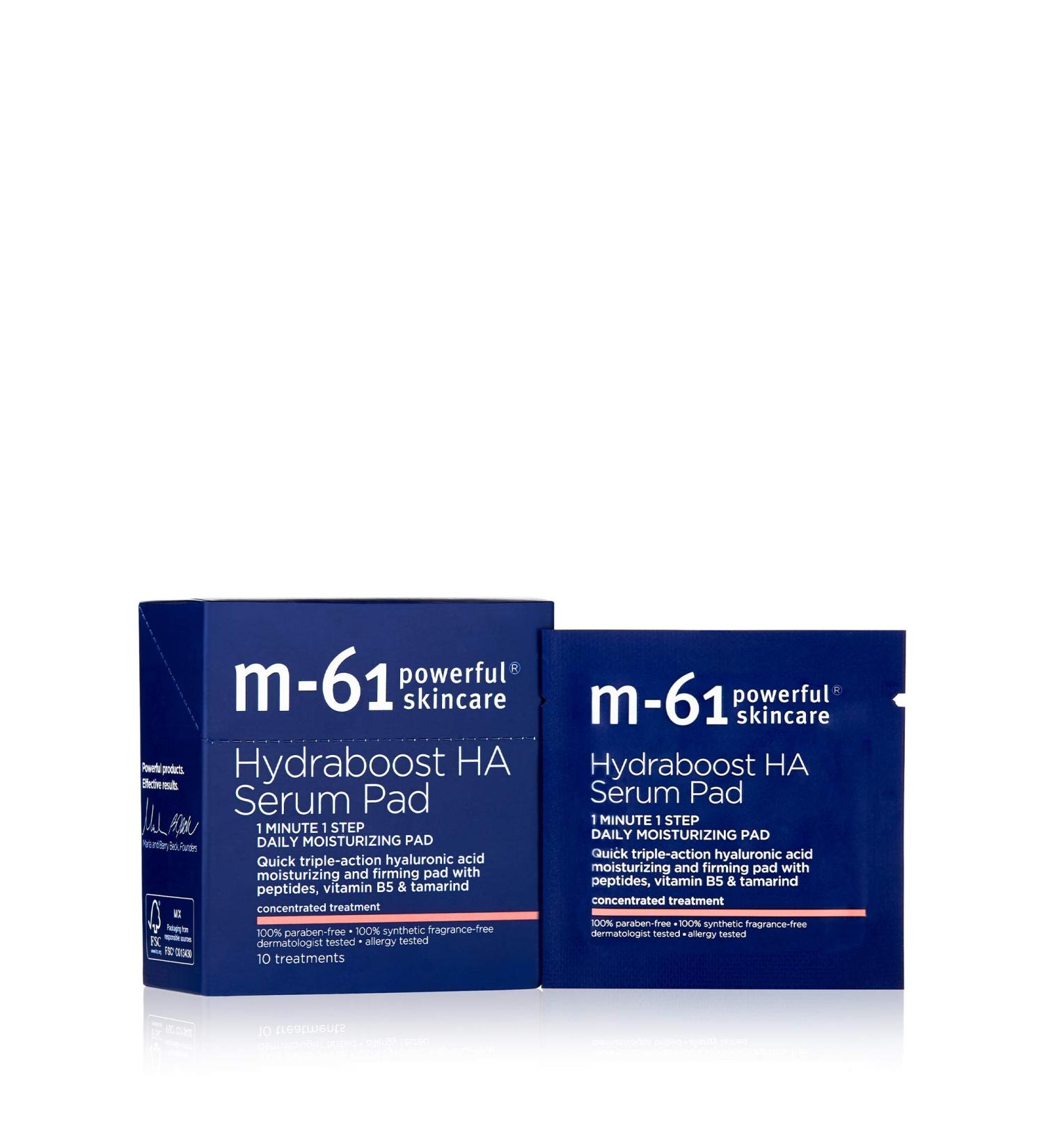 M-61 Hydraboost HA Serum Pad - 10 Treatments | Hyaluronic Acid, Vitamin B5 & E | Moisturizing and Firming | 48-Hour Results - Buy Online on GoSupps.com