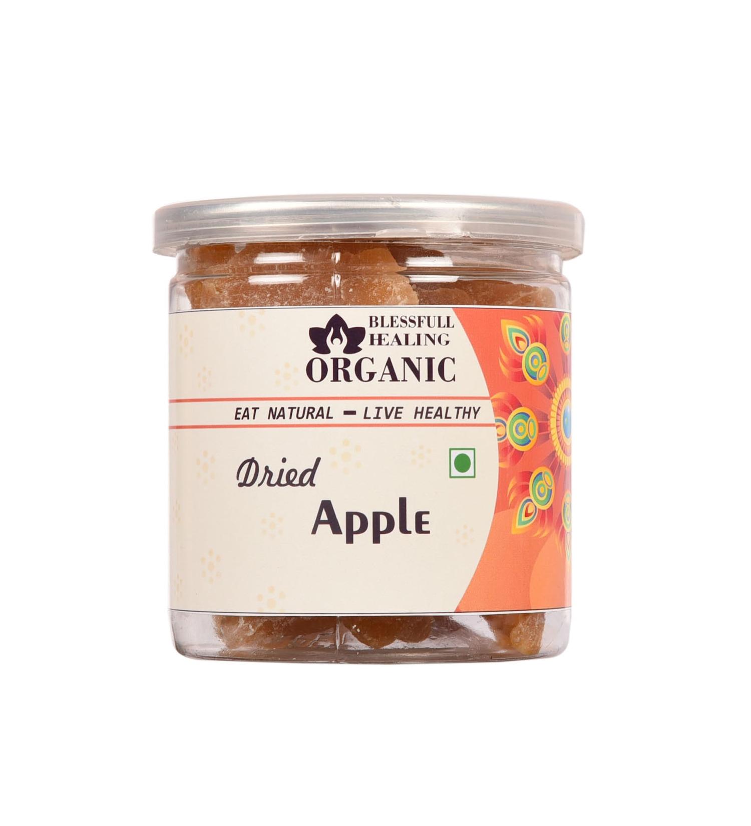 Blessfull Healing Organic Dried Apple 300 Gram Airtight Container (Packing May Vary) - Buy Online on GoSupps.com