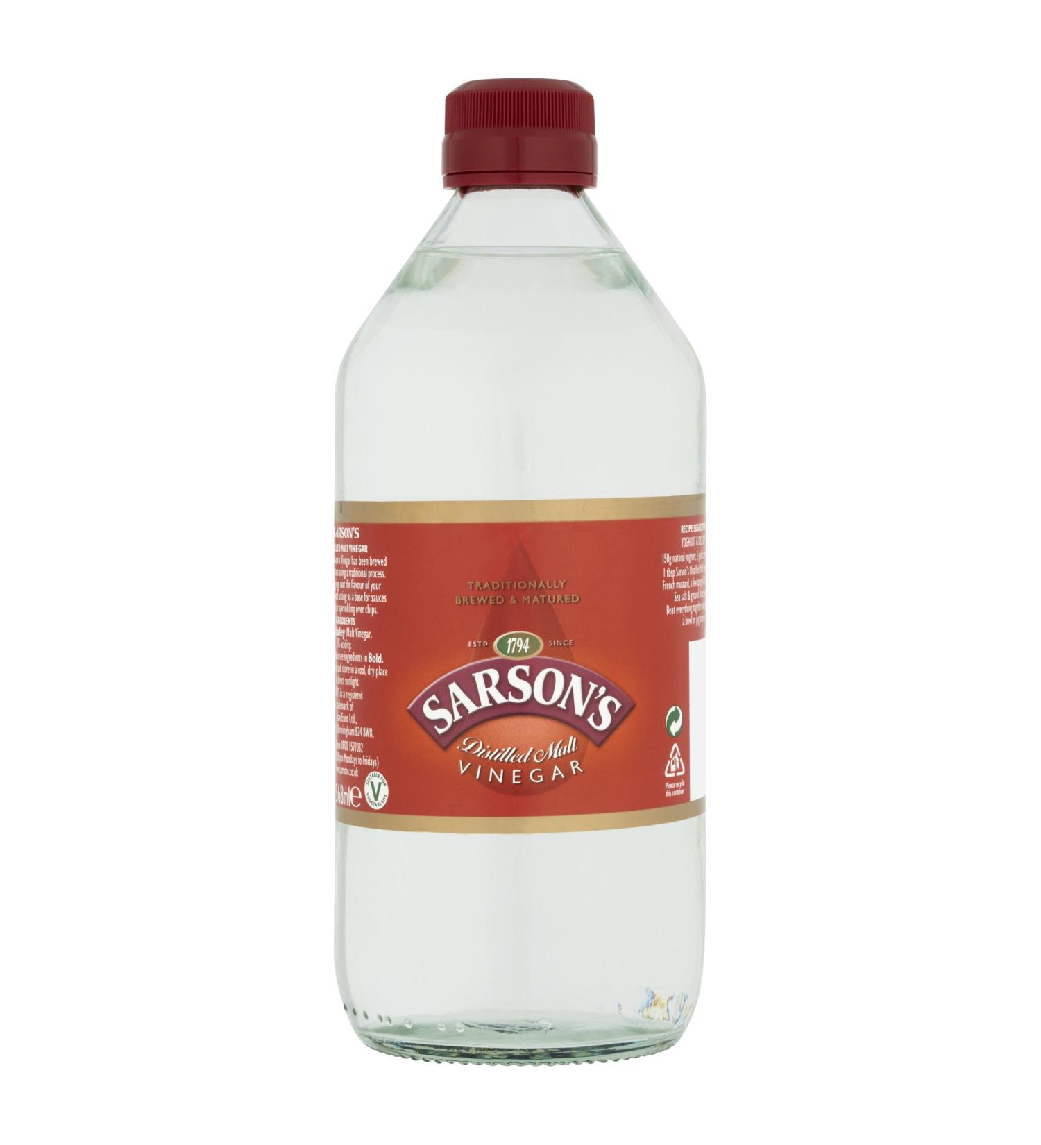 Sarson's Distilled Malt Vinegar 568ml - Buy Online on GoSupps.com