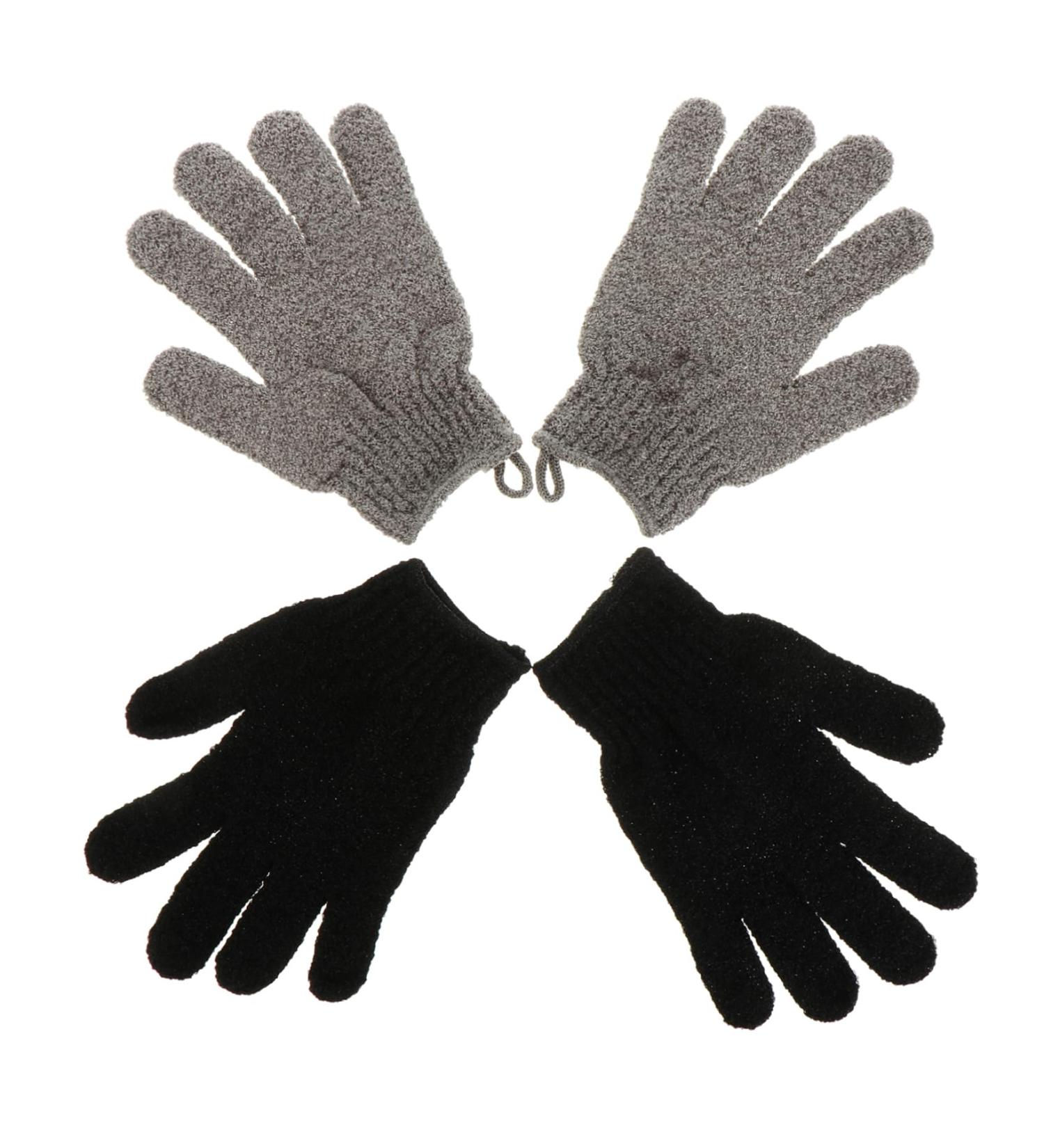 Beavorty 2 Pairs Five Finger Bath Gloves Bathing scrubbers Bath Ball Mesh loofah Gloves sponges for Cleaning exfoliating Bath Gloves for Shower Scrub Glove Remover Miss Polyester Frosted - Buy Online on GoSupps.com