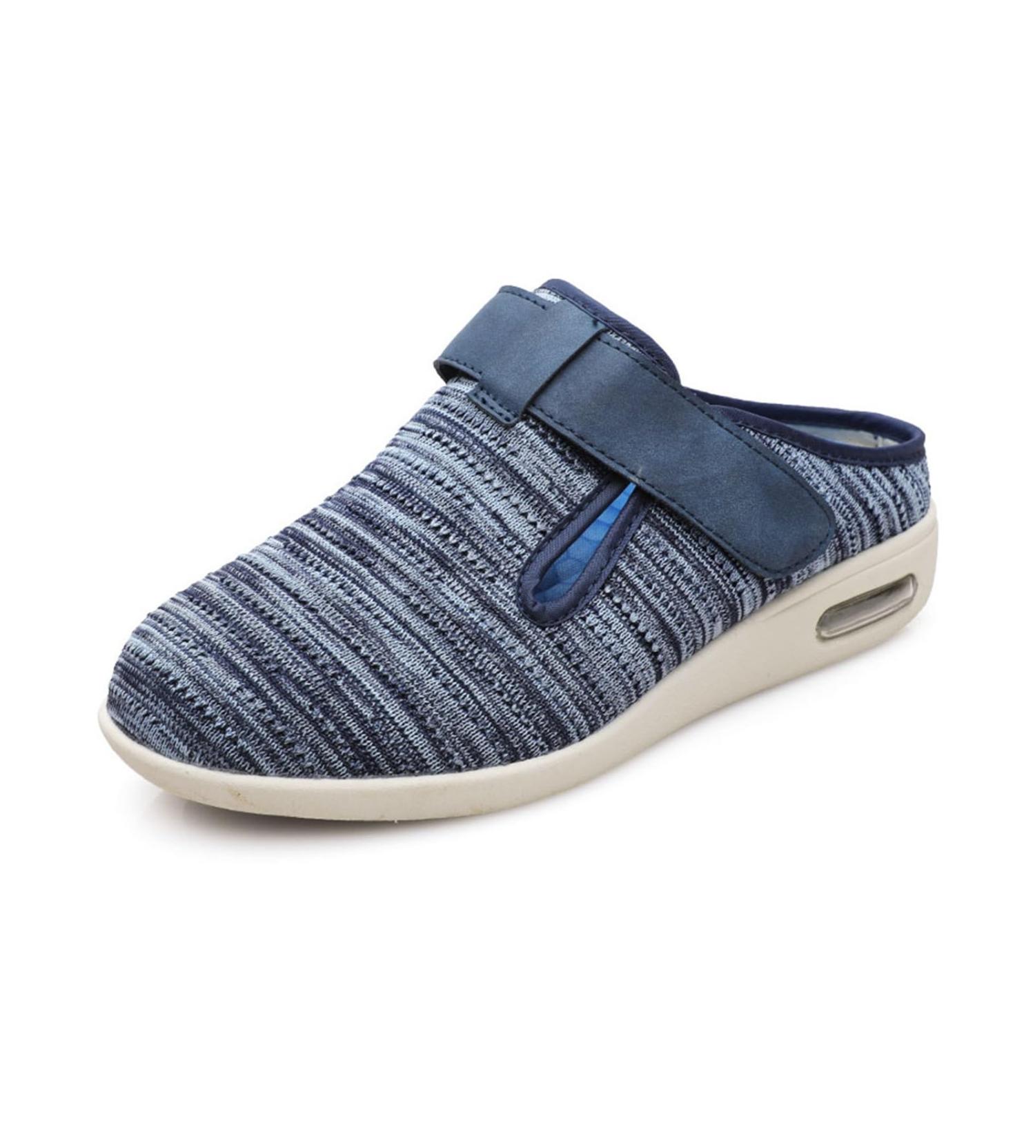 Mens Diabetic Slippers - Adjustable Backless Air Cushion Sneakers for Swollen Feet | Lightweight Non-Slip Comfort - Blue Size 12 - Buy Online on GoSupps.com