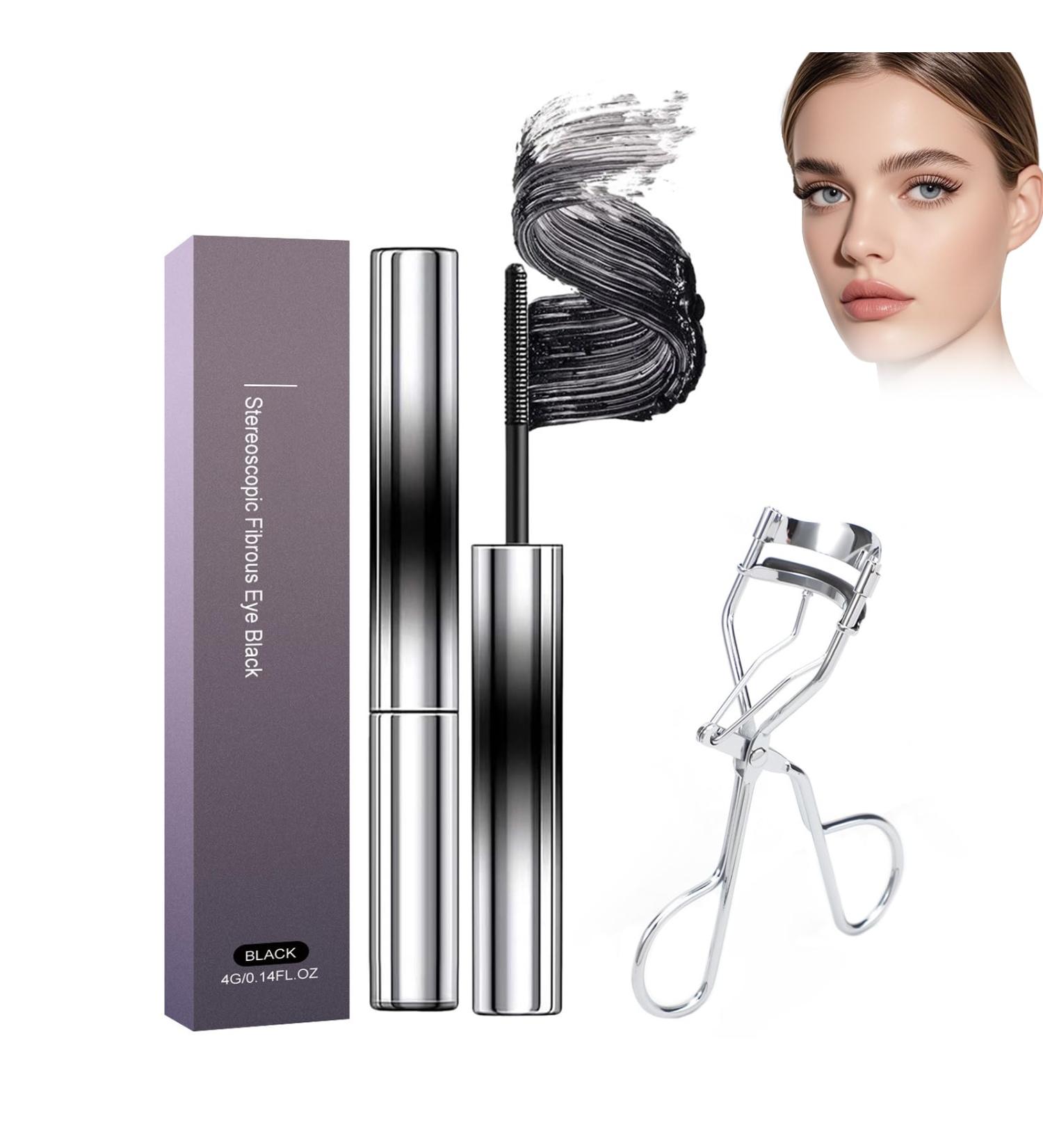 Mascara 4g Mascara recourbant et 1pcs Recourbe-cils Waterproof et longue tenue Sans bavures mascara - Buy Online on GoSupps.com