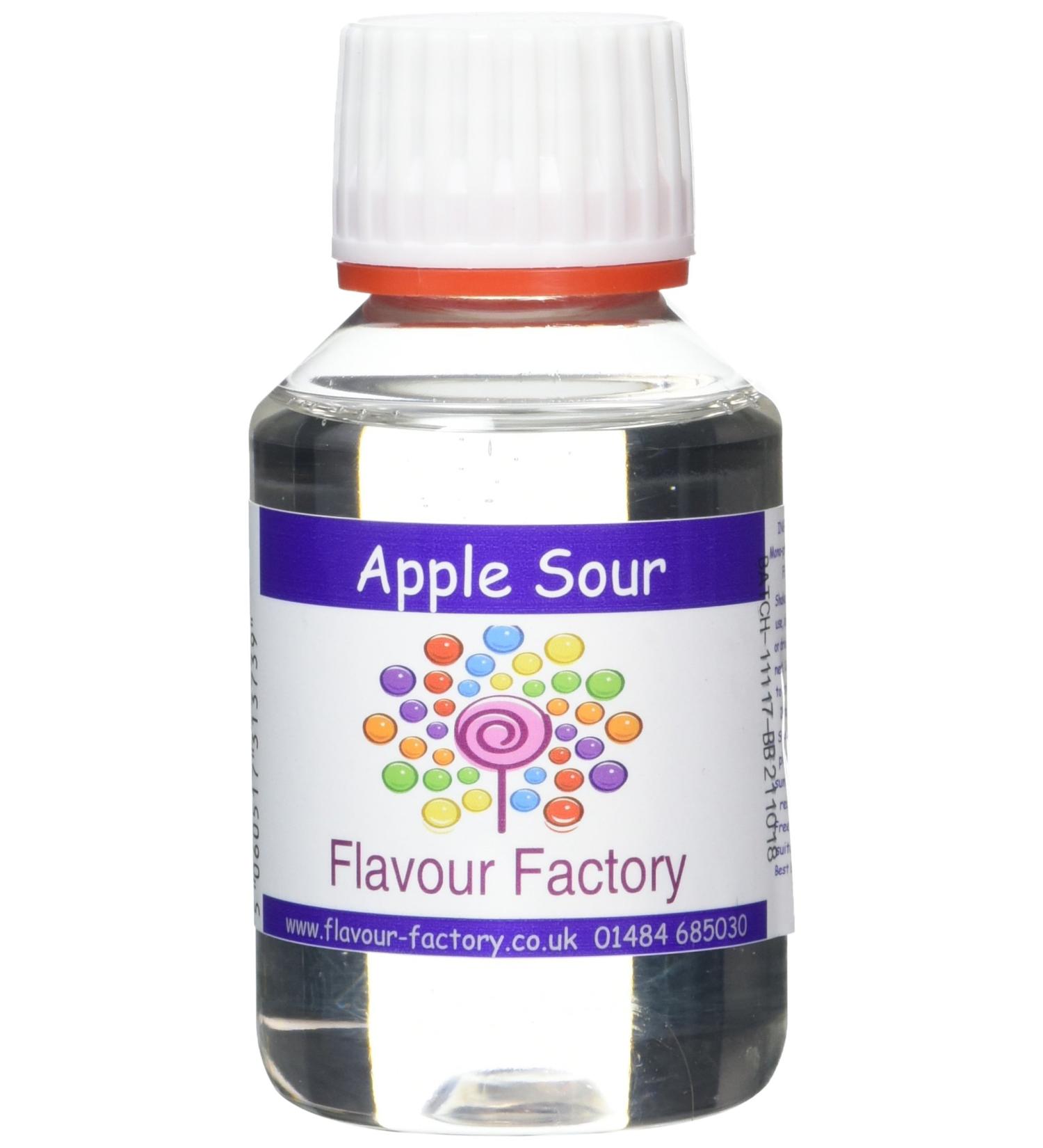 Flavour Factory Apple Sour Intense Food Flavouring 100 ml - Buy Online on GoSupps.com