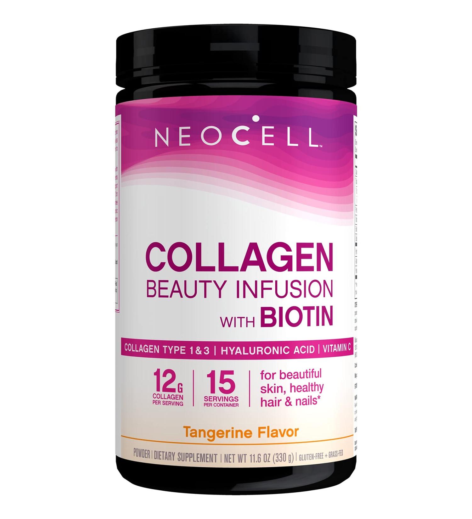 NeoCell Beauty Infusion Drink Mix - Tangerine Flavor - 11.64 oz | Boost Radiance & Hydration - Buy Online on GoSupps.com