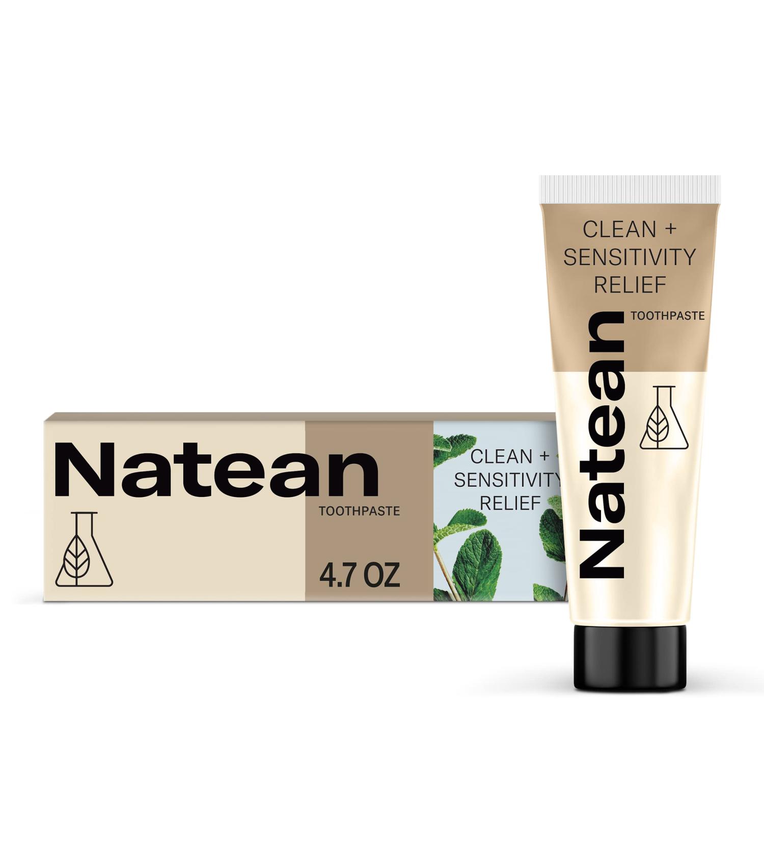 Natean Clean Sensitivity Relief Toothpaste - 4.7 Oz Tube, Citrus Orange Spearmint - Buy Online on GoSupps.com