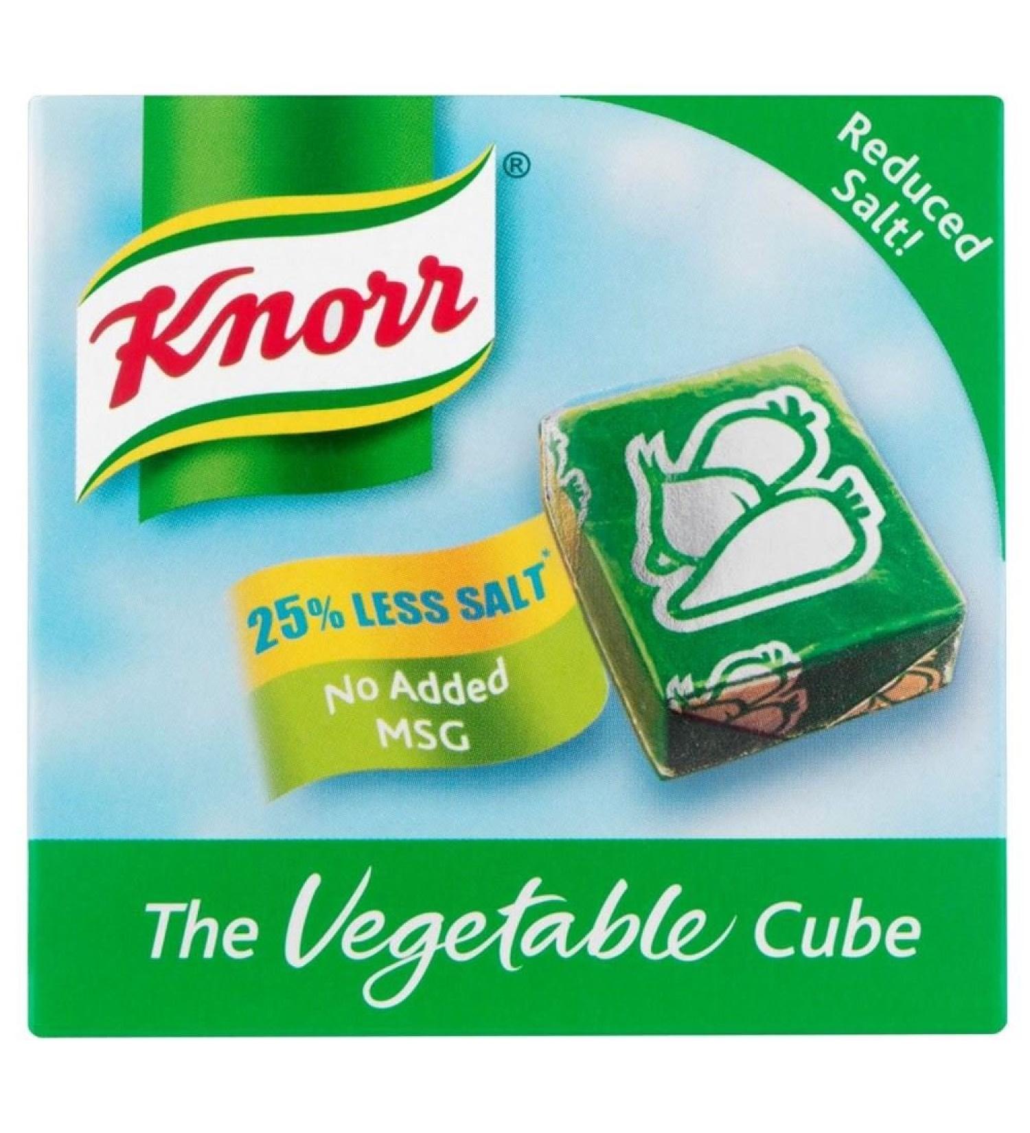 Knorr Knorr Low Salt Content Vegetable Cubes (6x9g) - Pack of 2