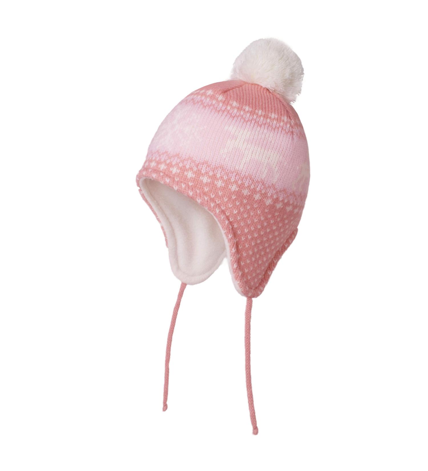 LANGZHEN Toddler Winter Hat Earflap Knit Cap, Fleece Lined Beanie for Baby Boys Girls 1-2 Years - Deer-Pink - Buy Online on GoSupps.com