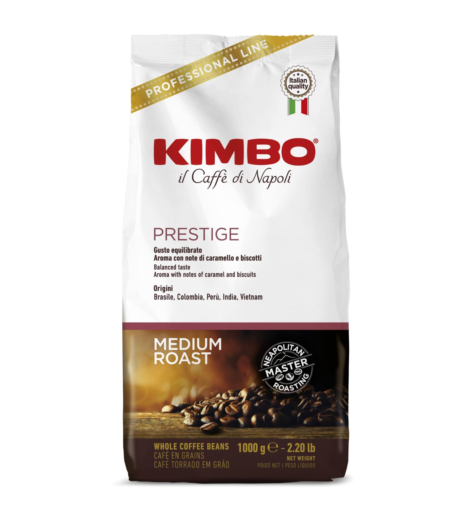 Kimbo Grains de Caf Prestige Diff rentes Origine 1 kg ( L'emballage peut varier ) - Buy Online on GoSupps.com