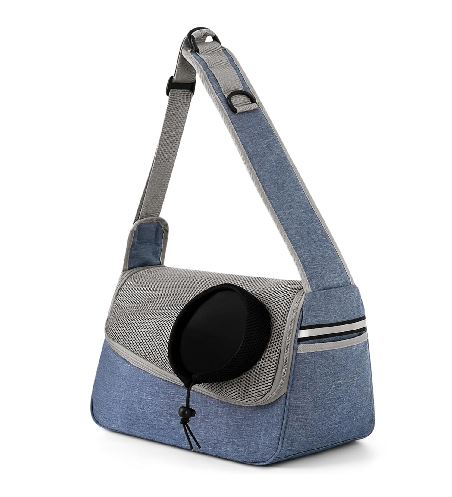 Flovippet Dog & Cat Sling Carrier - Breathable Soft Bag for Small Dogs (Up to 5kg) - Perfect for Outdoor Trips - Royal Blue - Buy Online on GoSupps.com