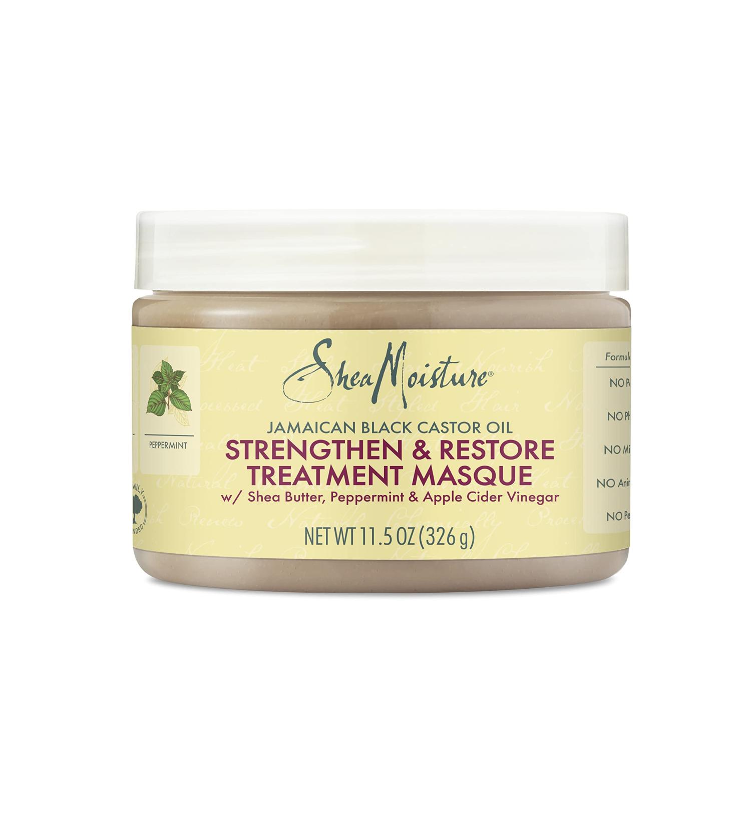 SheaMoisture Jamaican Black Castor Oil Treatment Masque 11.5oz - Paraben Free Hair Mask for Dry Hair - 12 Fl Oz - Buy Online on GoSupps.com