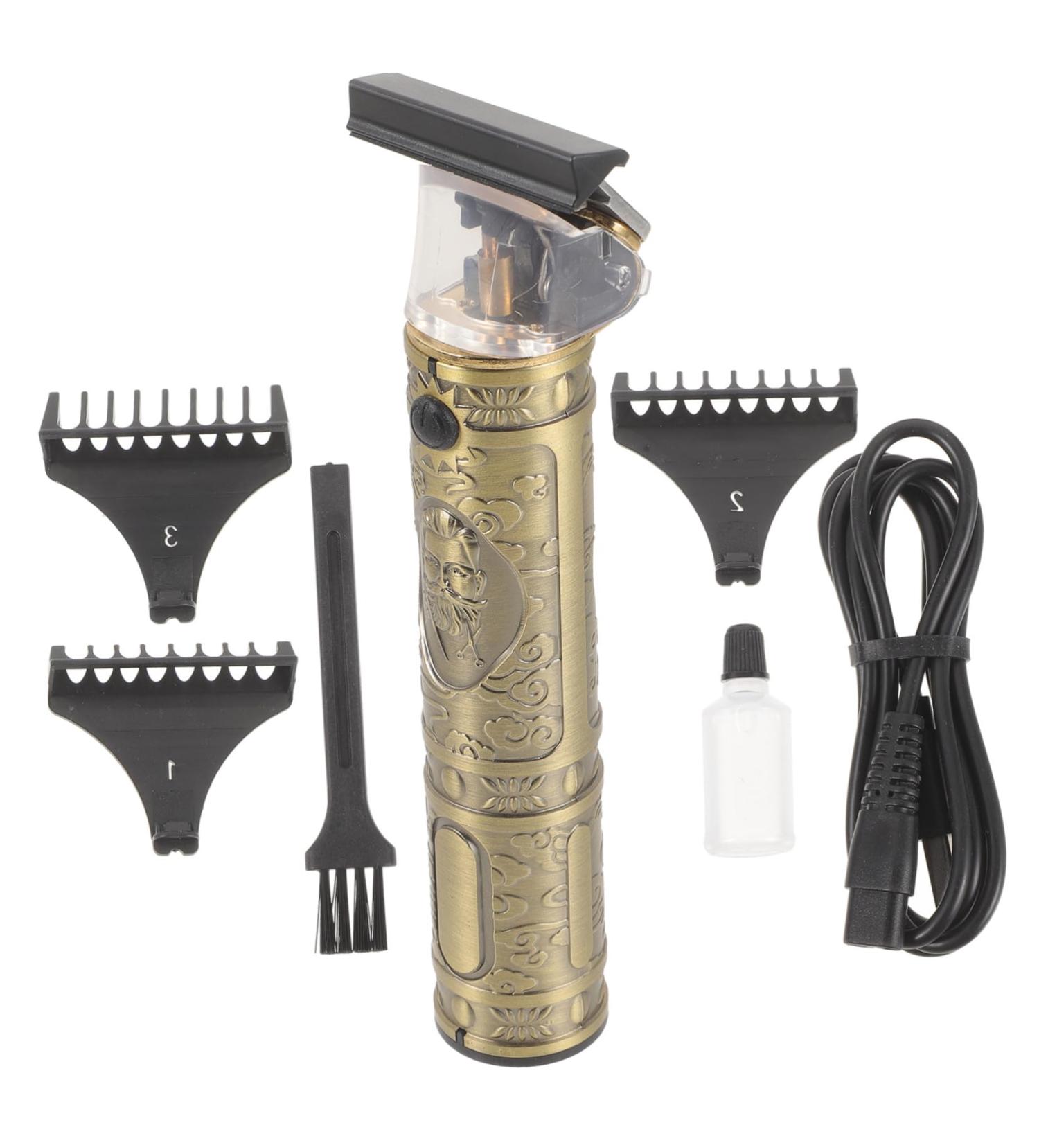 Buy Hemoton USB Charging Razor & Retro Hair Clipper Set - 0mm Clippers for Men | Grooming Tools & Hairdressing Electric Trimmers - Buy Online on GoSupps.com