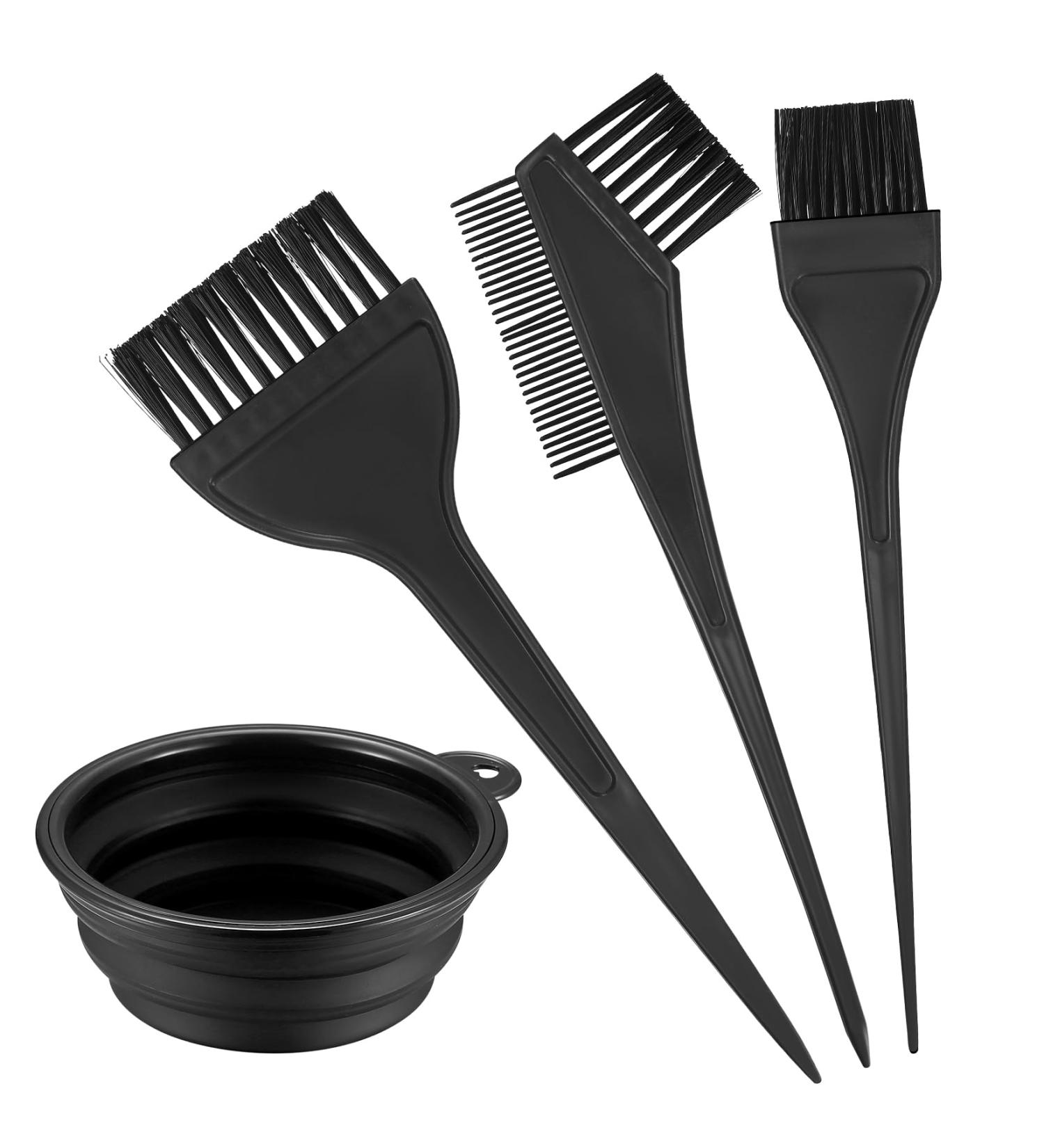 VARHHUXHA 4-Piece Hair Dye Brush Set - Professional Color Brush for DIY Hair Coloring | Salon Tool for Vibrant Hair Colors - Buy Online on GoSupps.com