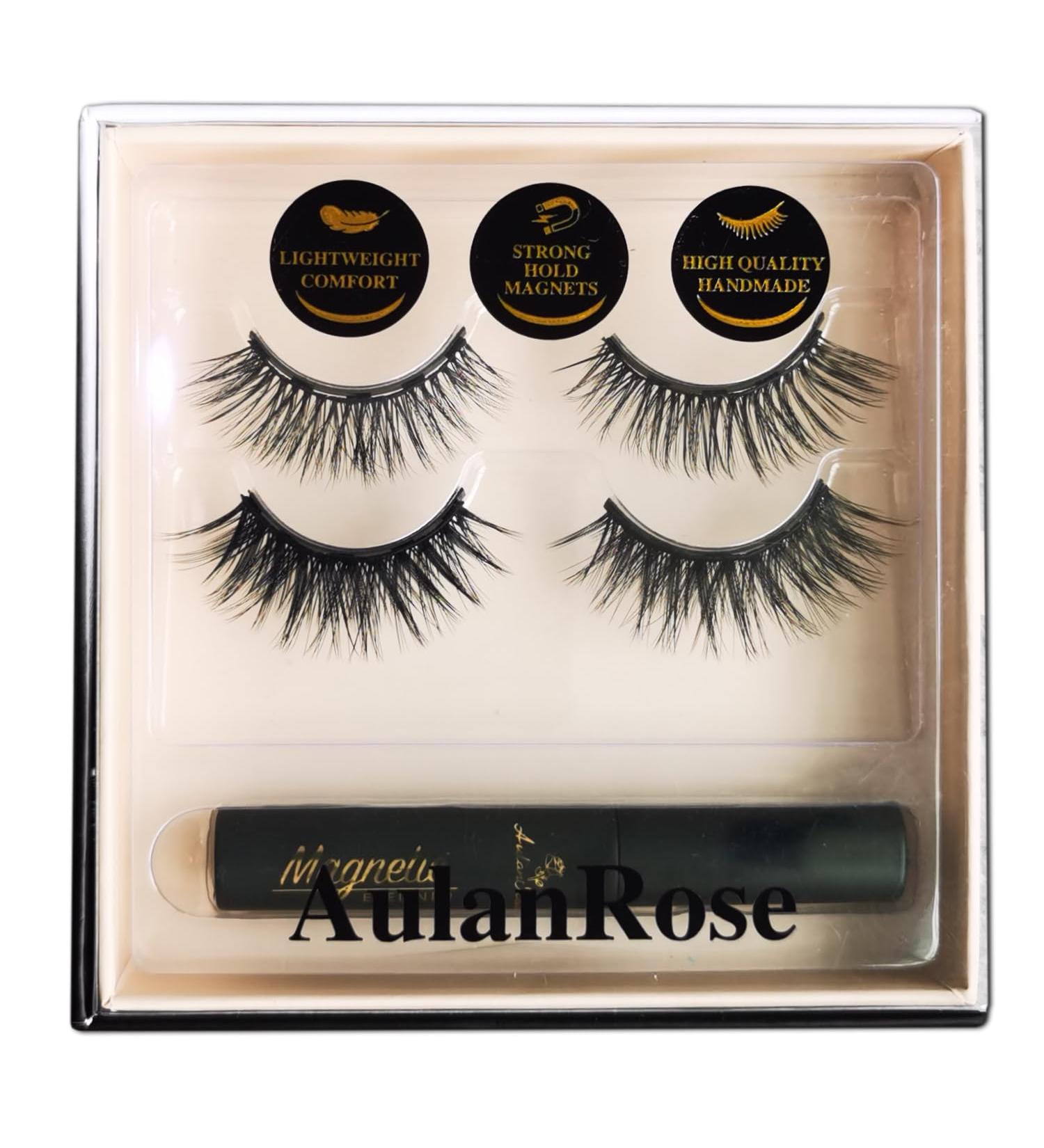 Shop Cruelty-Free Magnetic Eyelashes - Natural Look Medium Cat Eye Wispy Lashes | 60 Wears Vegan Faux Mink - Buy Online on GoSupps.com