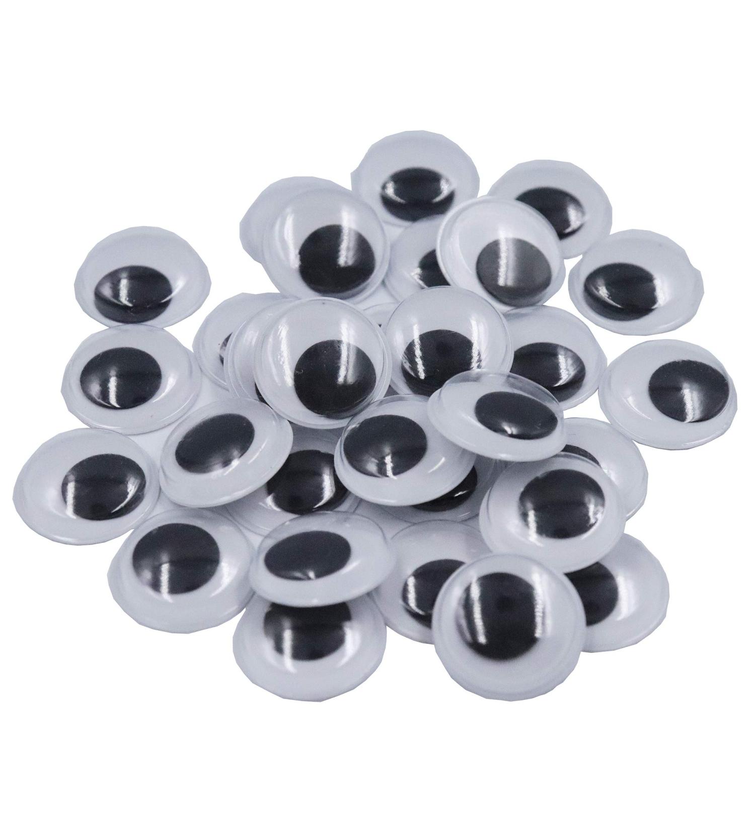 Sowaka 80 Pcs 20mm Self Adhesive Wiggle Googly Eyes Stickers - Small Round Wobbly Eyes for Crafts, DIY, Kids Projects - Toy Accessories & Scrapbooking - Buy Online on GoSupps.com