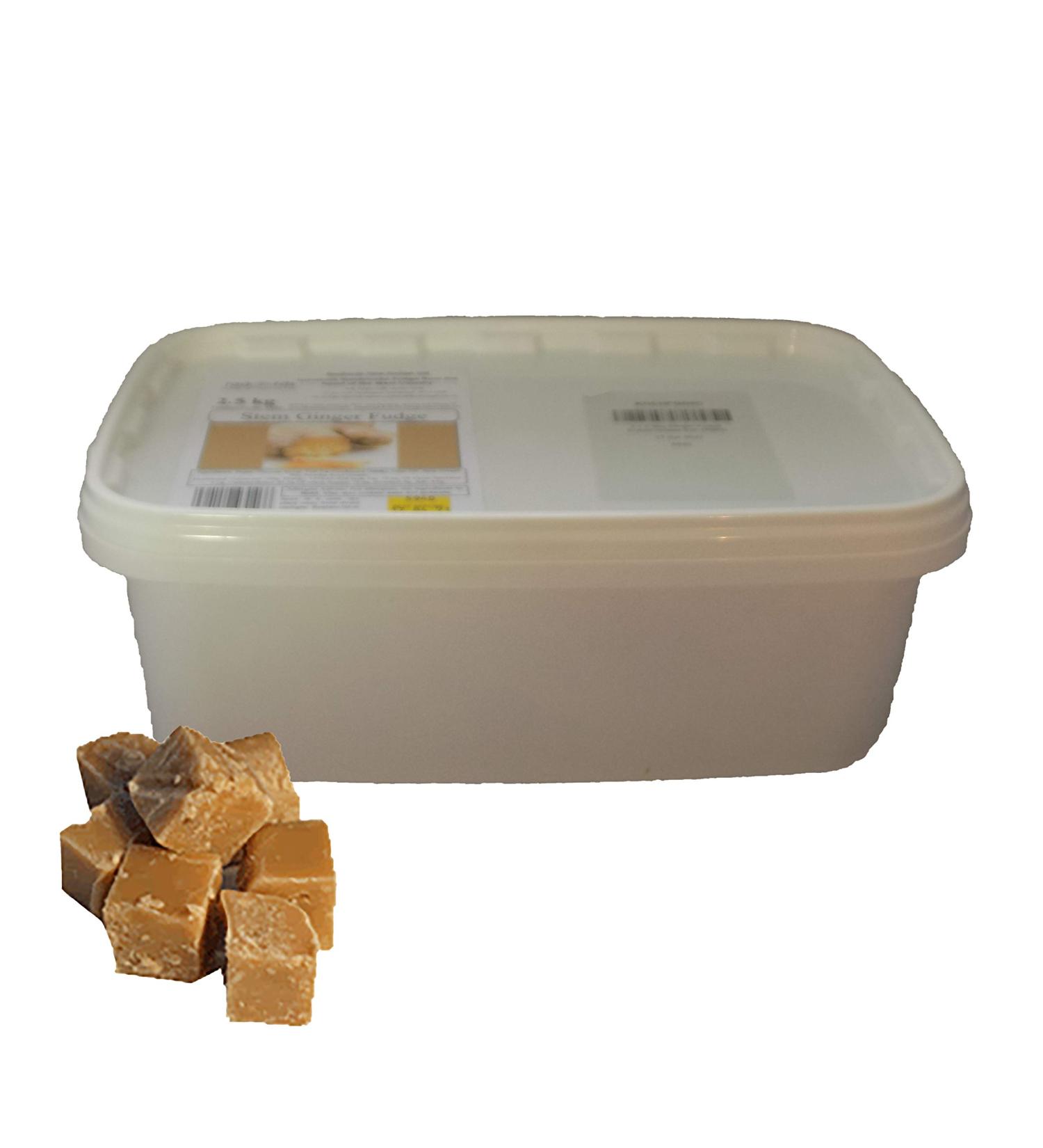 Radfords Fine Fudge Cubes 2.5 kg - Stem Ginger Crumbly Butter Stem Ginger