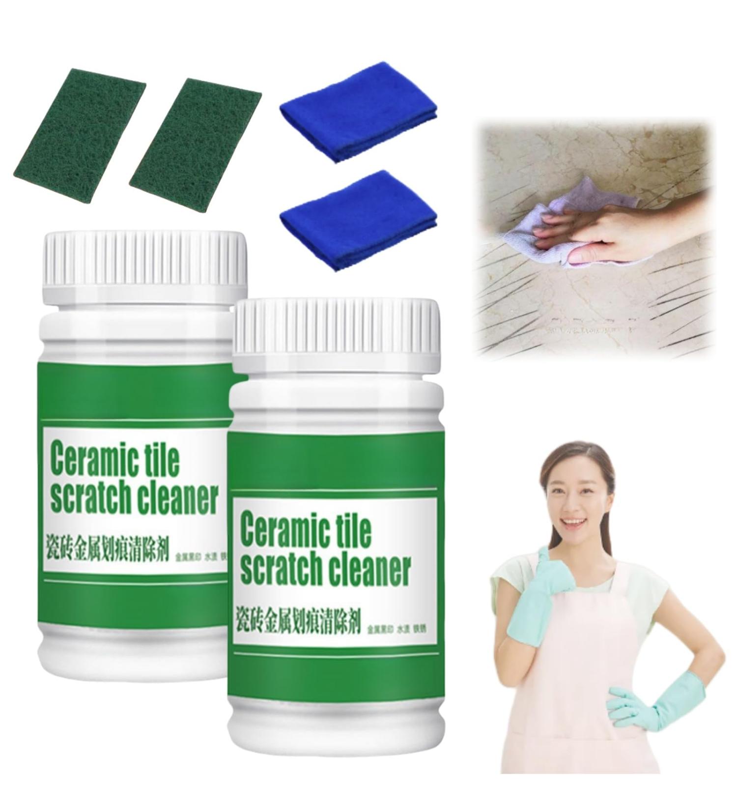 Tile Metal Scratch Removal Powder Ceramic Tile Scratch Cleaner Stainless Steel Scratch Remover Powder Powerful Scratch Removal Metal Scratch Remover (2 Pcs) - Buy Online on GoSupps.com