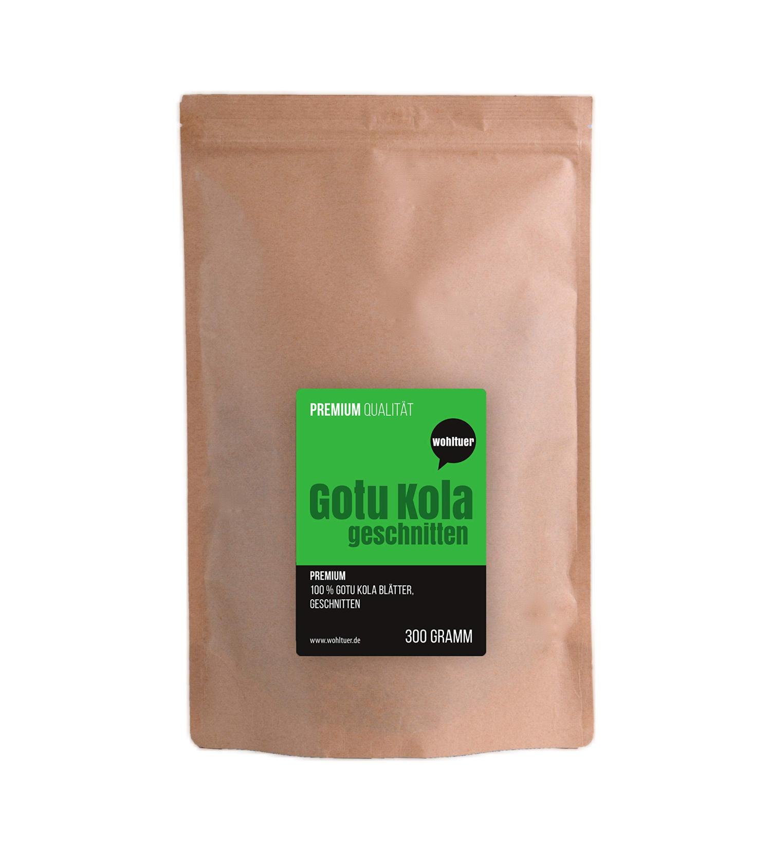 Buy Gotu Kola Cut 300g - Certified Wild Collection by Wohltuer | Premium Quality Herbal Supplement for International Shipping - Buy Online on GoSupps.com