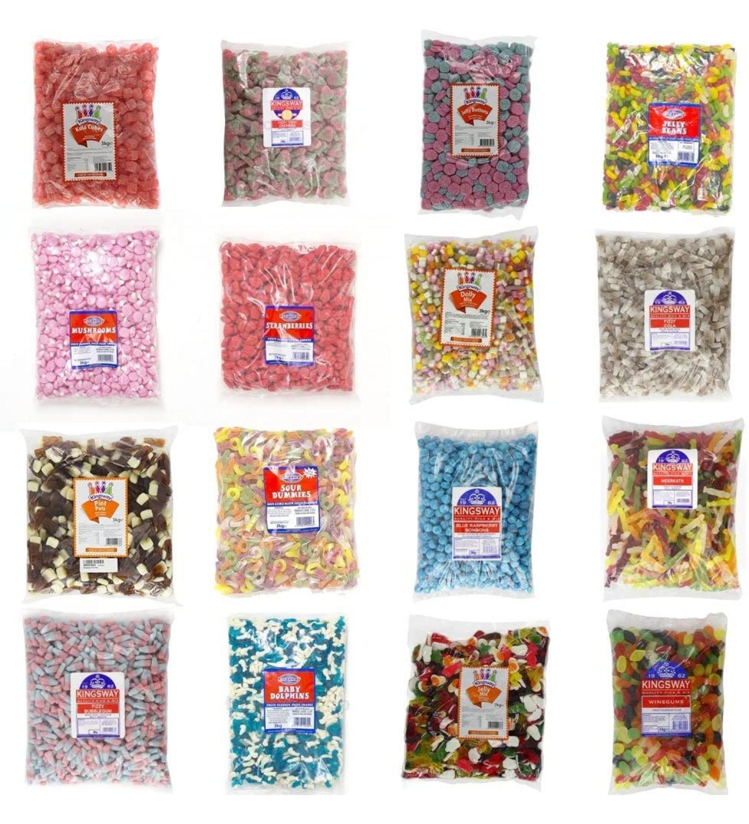 KINGSWAY CANDY SWEETS - Over 300 Different Sweets & Weights to Choose From (Jelly Snakes 500g) - Buy Online on GoSupps.com
