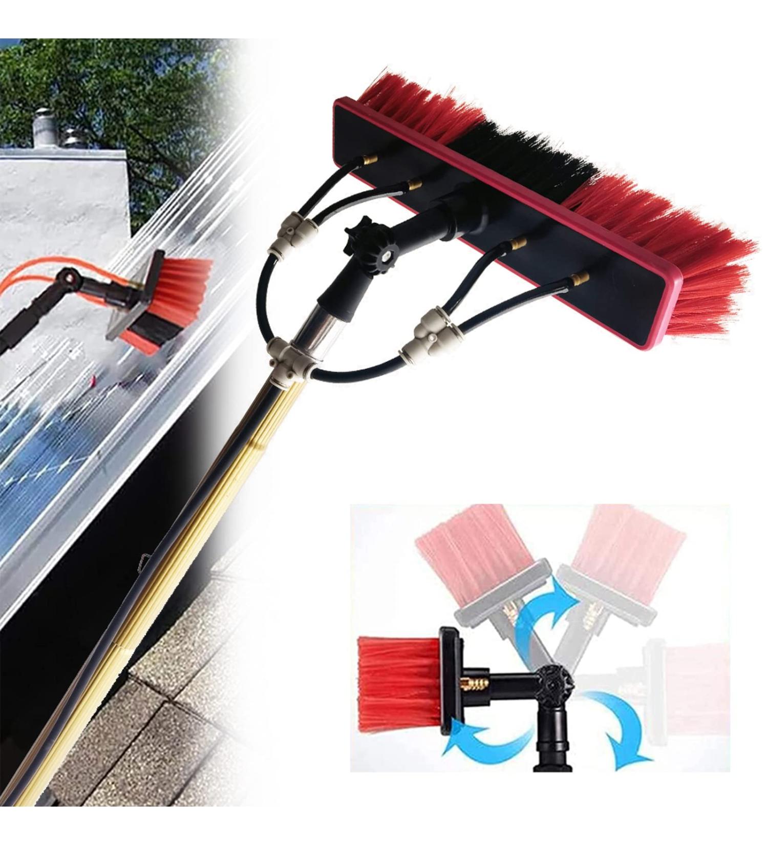 photovoltaic cleaner window cleaning pole Water Fed Pole Kit Water Fed Brush Water Fed Pole Kit Window Cleaning Pole Water/Hose Fed Pole Window Cleaning Brush Equipment-12Ft/24Ft - Buy Online on GoSupps.com