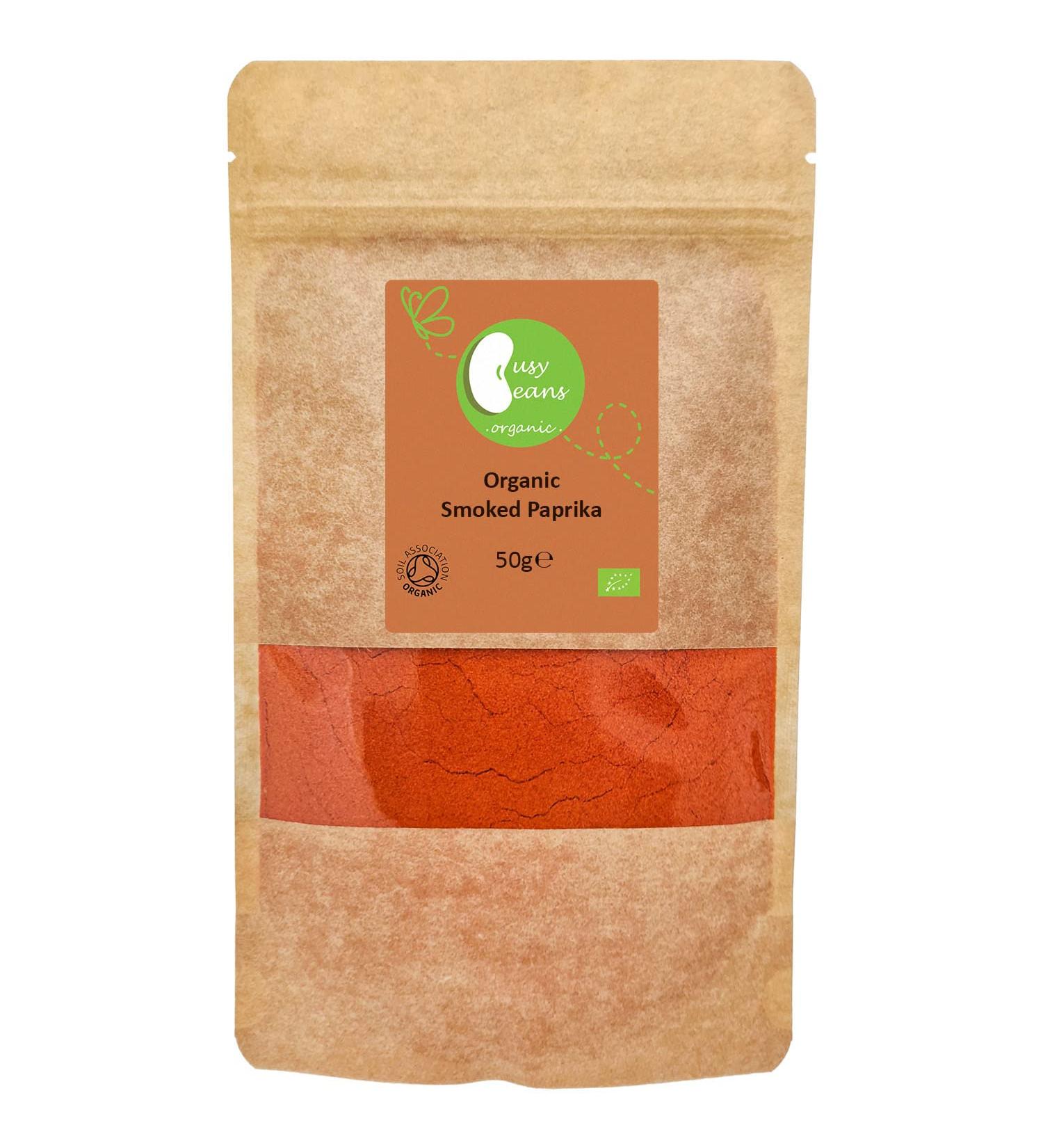Organic Smoked Paprika - Certified Organic - by Busy Beans Organic (50g) - Buy Online on GoSupps.com