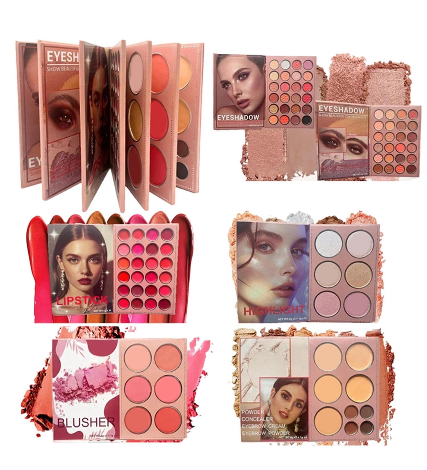  Dubbulon Book Shape Makeup Palette | Long Lasting Multicolor | Travel Palette for Highlighter and Eyeshadow | Daily Party Date Photo Shoot Wedding Christmas - Buy Online on GoSupps.com