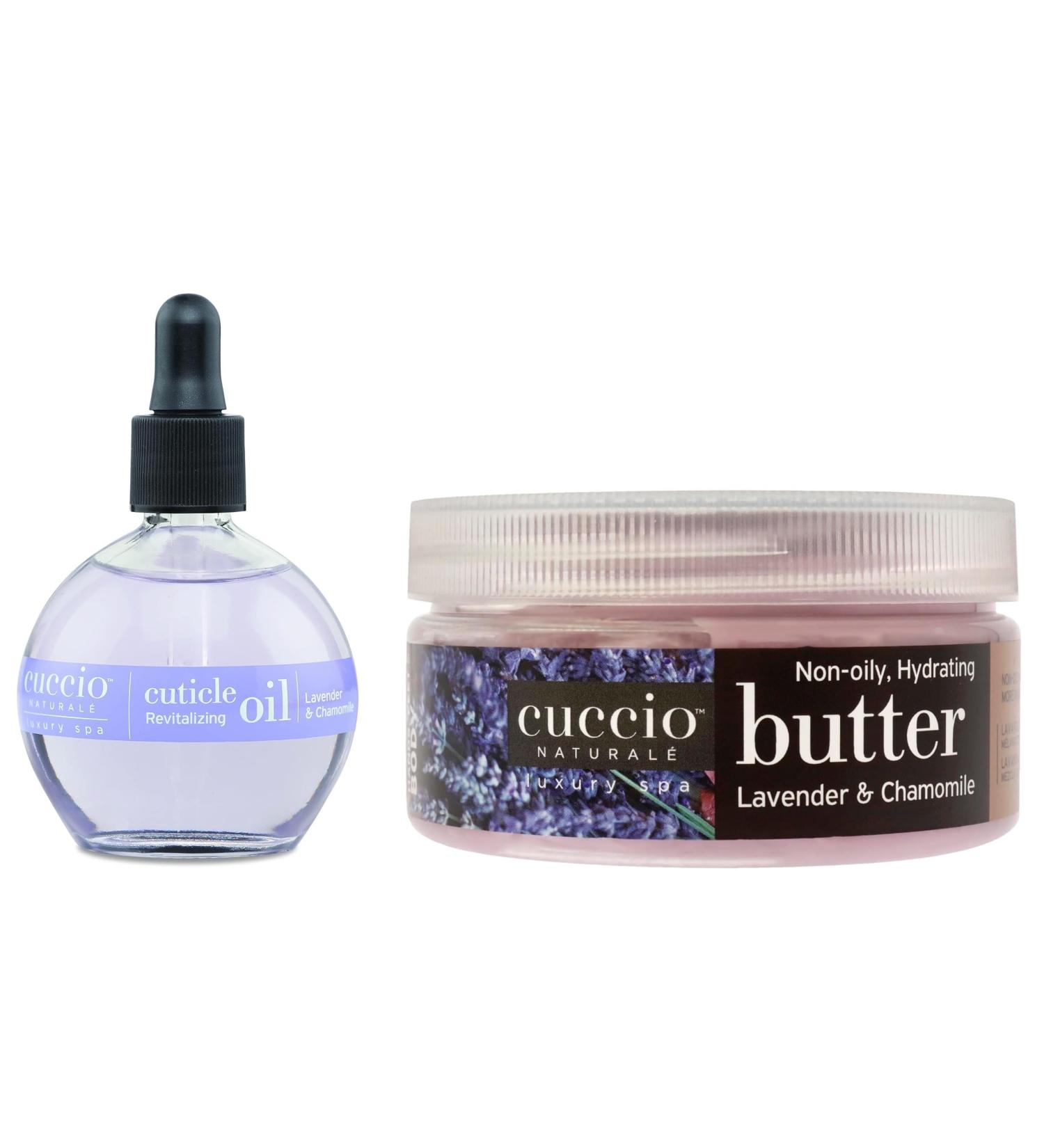 Cuccio Full Hand Treatment - Cuticle Oil & Lavender Body Cream | Moisturizing Gift Set 2.5 oz & 8 oz - International Shipping - Buy Online on GoSupps.com