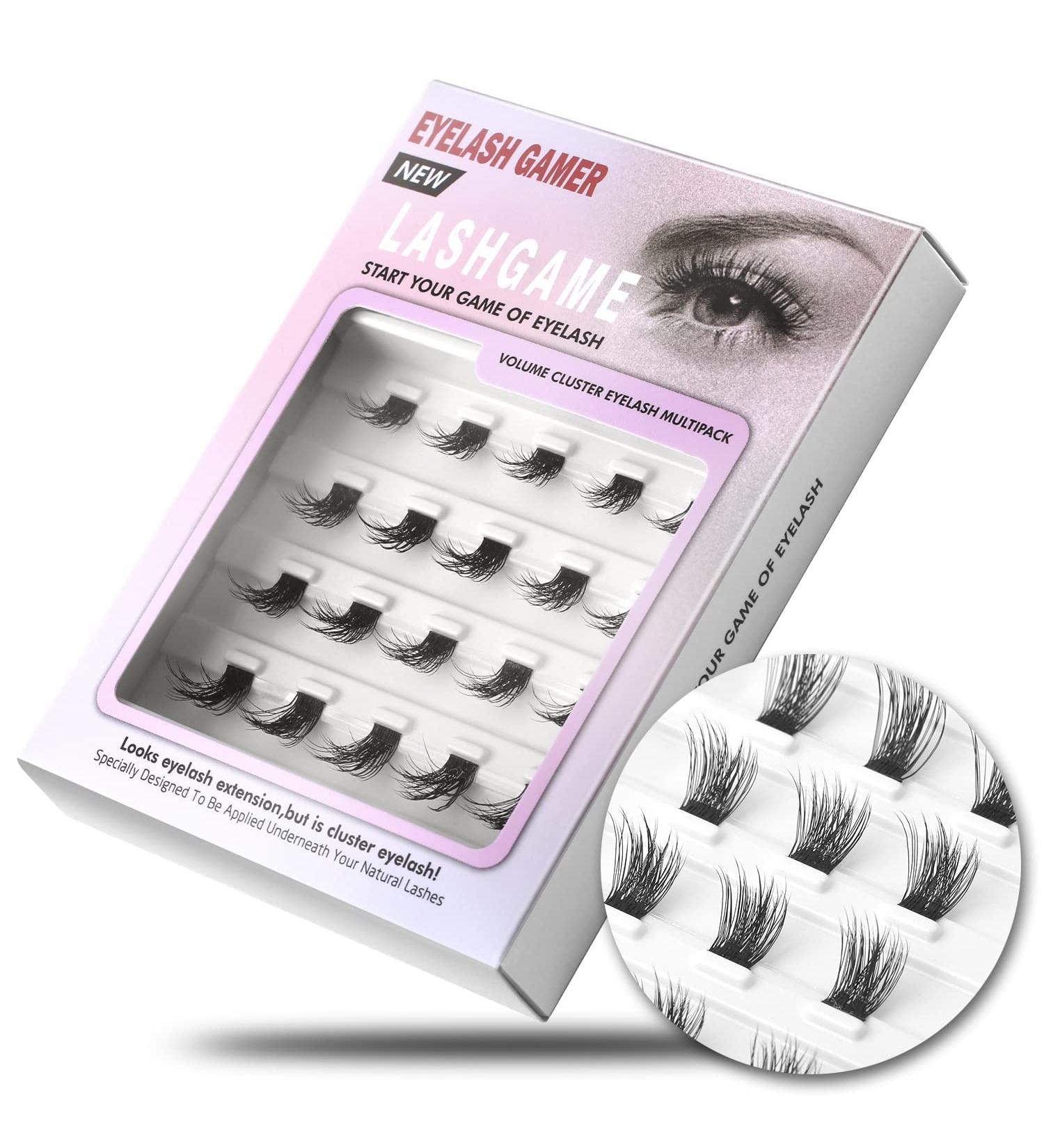 Eyelash Evolution DIY Extension Korean PBT Fiber 3D Effect Mixing Length - Reusable 20 Lash Clusters for Volume Look - 12mm 14mm 16mm - Multi-pack 20pcs - Buy Online on GoSupps.com