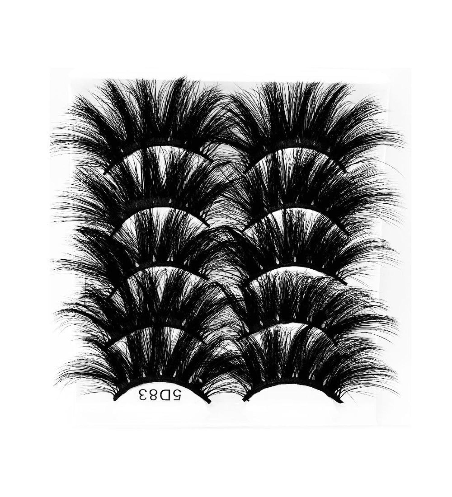 Shop 5D 25mm Paired Eyelashes - Thickened Elongated & Explosive Layers | International Shipping - Buy Online on GoSupps.com