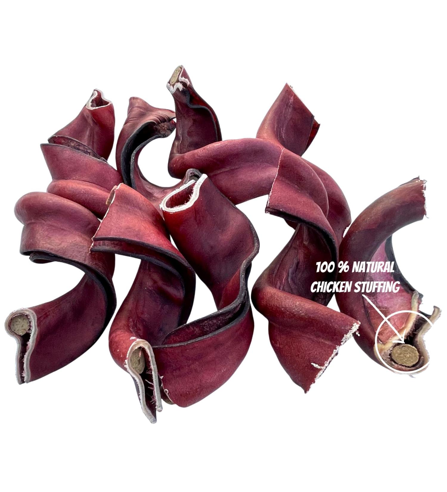 Stuffed Curly Beef Collagen Sticks for Dogs - Long Lasting Collagen Chews 5 INCH/9 INCH *(5 INCH 8 Pack Approx. 500 Grams)* - Rawhide Free - Bully Stick Alternative Supports Joint/Skin/Coat Health  - Buy Online on GoSupps.com