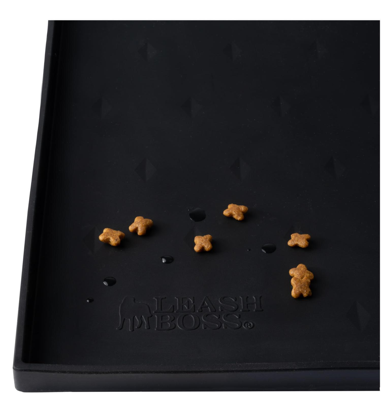 Buy Leash Boss XXL Spray Mat | Waterproof Silicone Bowl Pad for Cats & Dogs | 76 x 56 cm - No Slide Extra Large Feeding & Water Mat - Buy Online on GoSupps.com