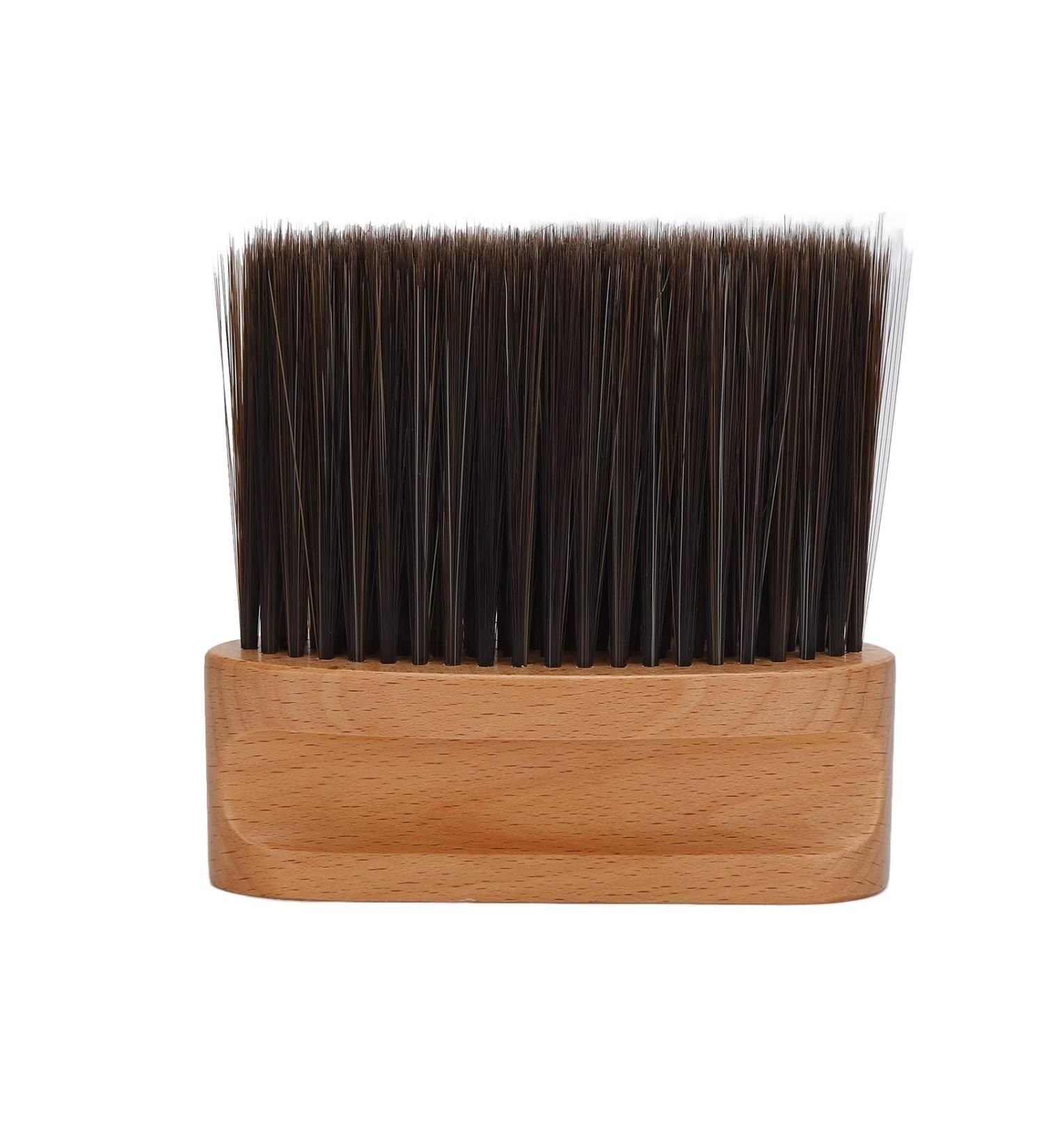 Professional Barber Neck Duster Brush Soft Nylon Hair Wodden Handle Hair Sweeping Brush Comfortable Grip Barber Accessories Suitable for Barbers Hair Stylist - Buy Online on GoSupps.com