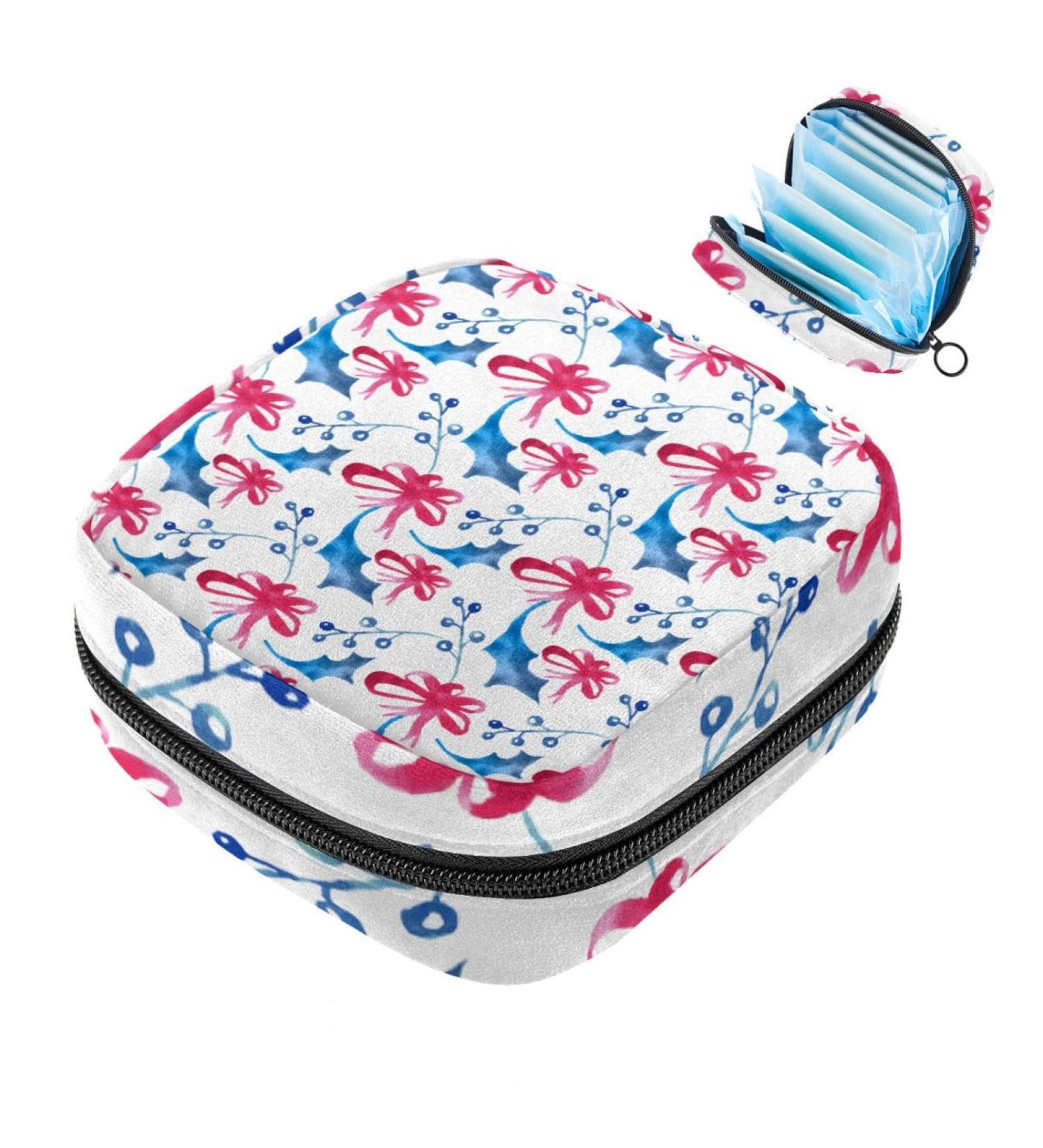 Multi-Colored Scottish Tartan Storage Bags for Women - Large Menstrual Cup Pocket with Zipper Ideal for Period Inserts Panty Liners & Tampons - Buy Online on GoSupps.com