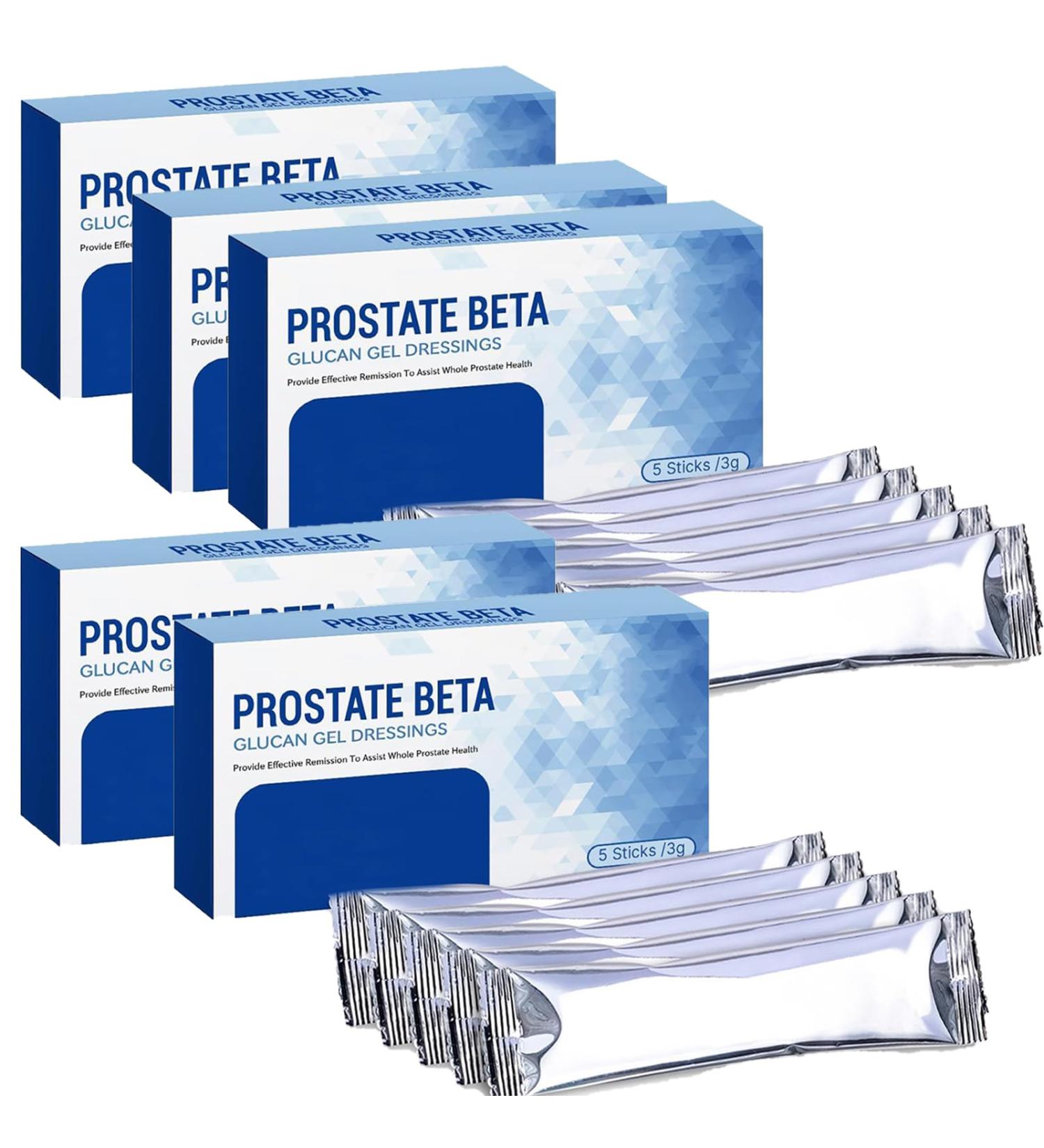 Pansements au gel de b ta-glucane pour la prostate gel de soin pour homme cr me de soin r confortante pour homme r sultats visibles en 7 jours (5box)