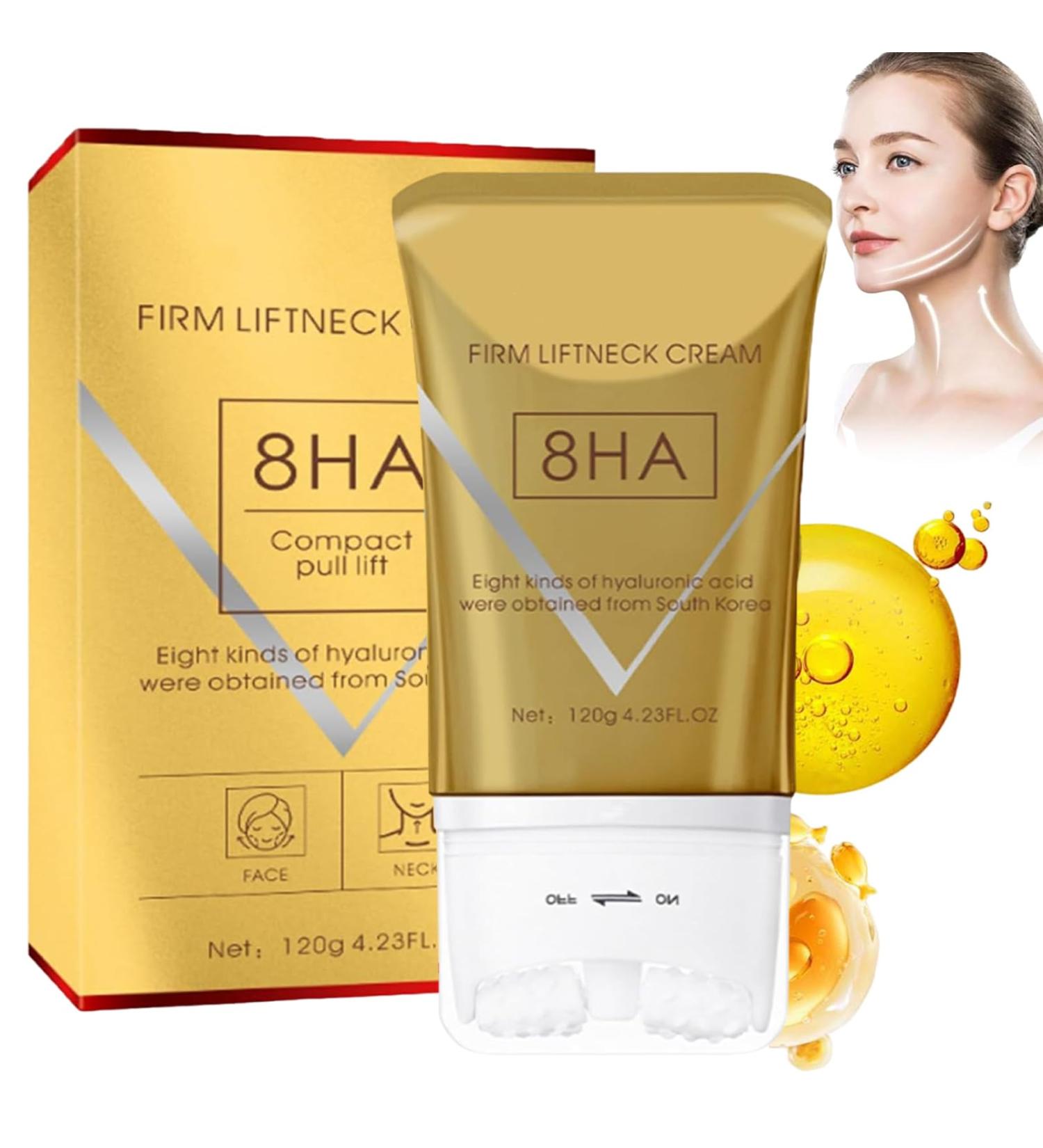 HOUXIANDOU Moolinse Firming Lifting Neck Cream 2025 New Firming Neck Cream Moonlinse Firming Neck Creams with Roller Firming Lifting Sagging Skin 1 Pc - Buy Online on GoSupps.com