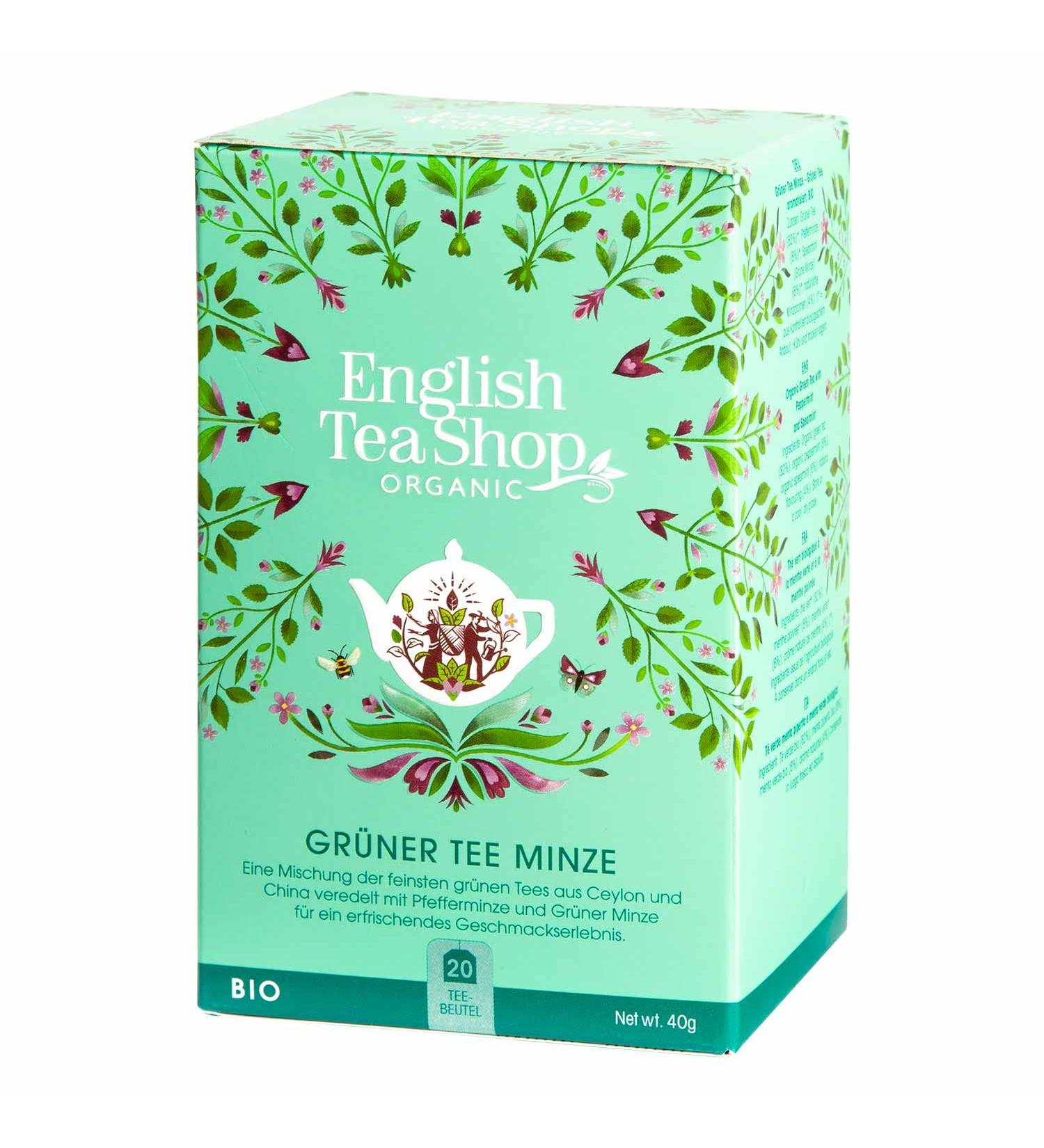 English Tea Shop English Tea Shop - Organic Mint Green Tea - 20 Sachets