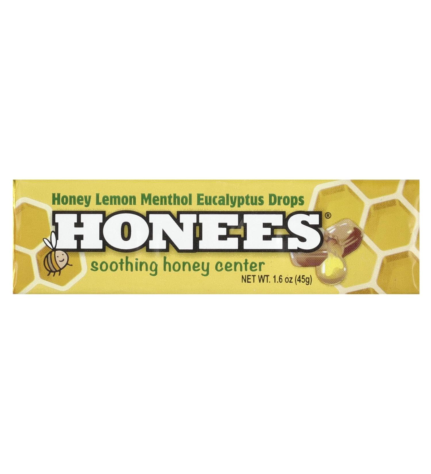 HONEES Honey Lemon Cough Drops - 2.5 Pound | Natural Soothing Relief | International Shipping - Buy Online on GoSupps.com
