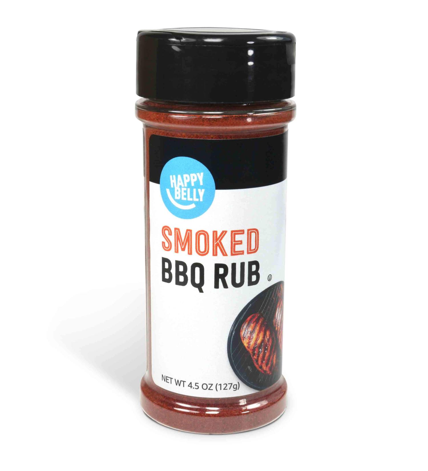 Happy Belly Smoked BBQ Rub 4.5 oz - Amazon Brand - Buy Online on GoSupps.com