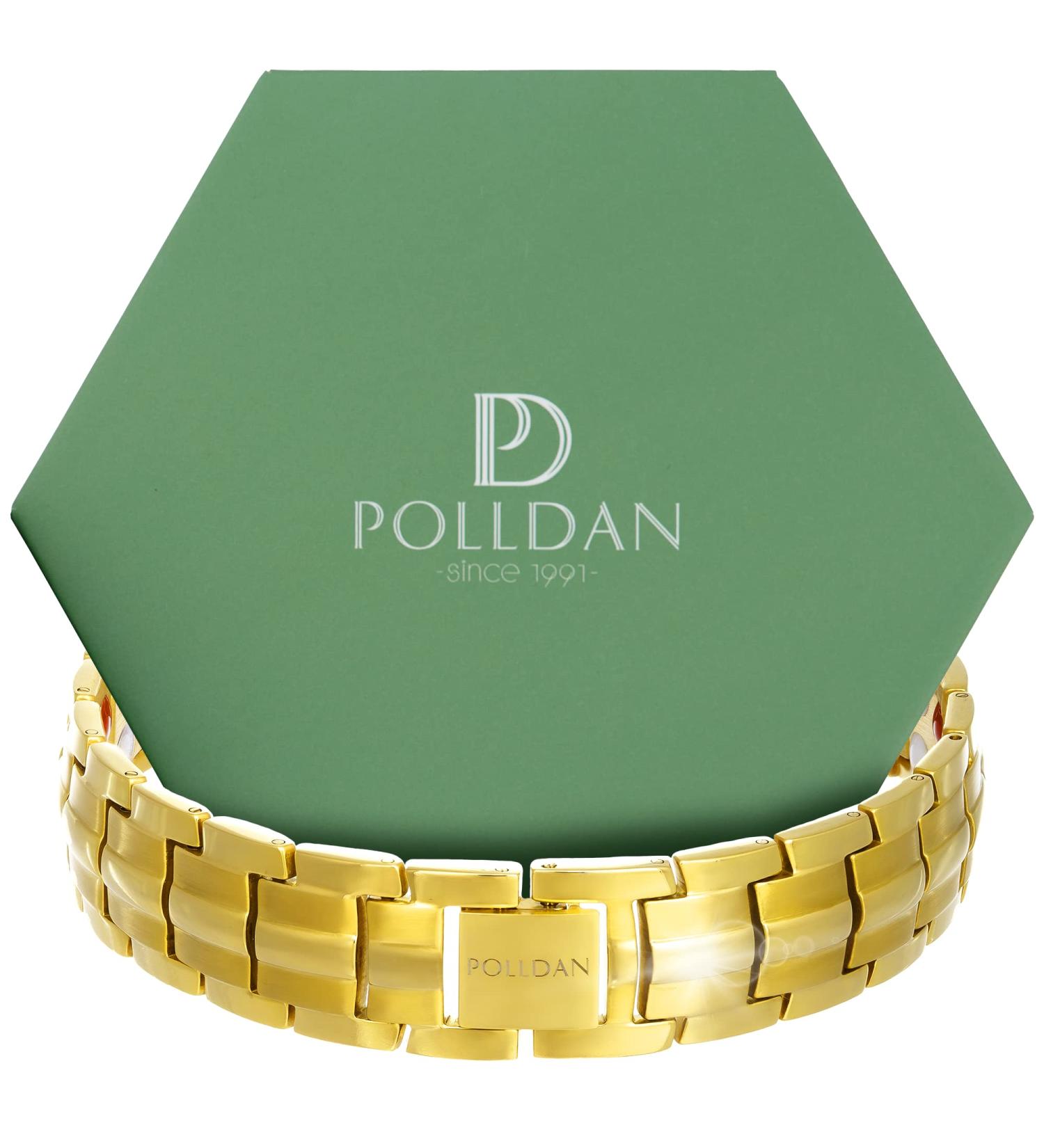 POLLDAN Women's Magnetic Bracelet | 6000 Gauss Power | Adjustable Length & Sizing Tool | Stainless Steel & Titanium Alloys | Jewelry Protection | Pulseras Magneticas - Buy Online on GoSupps.com
